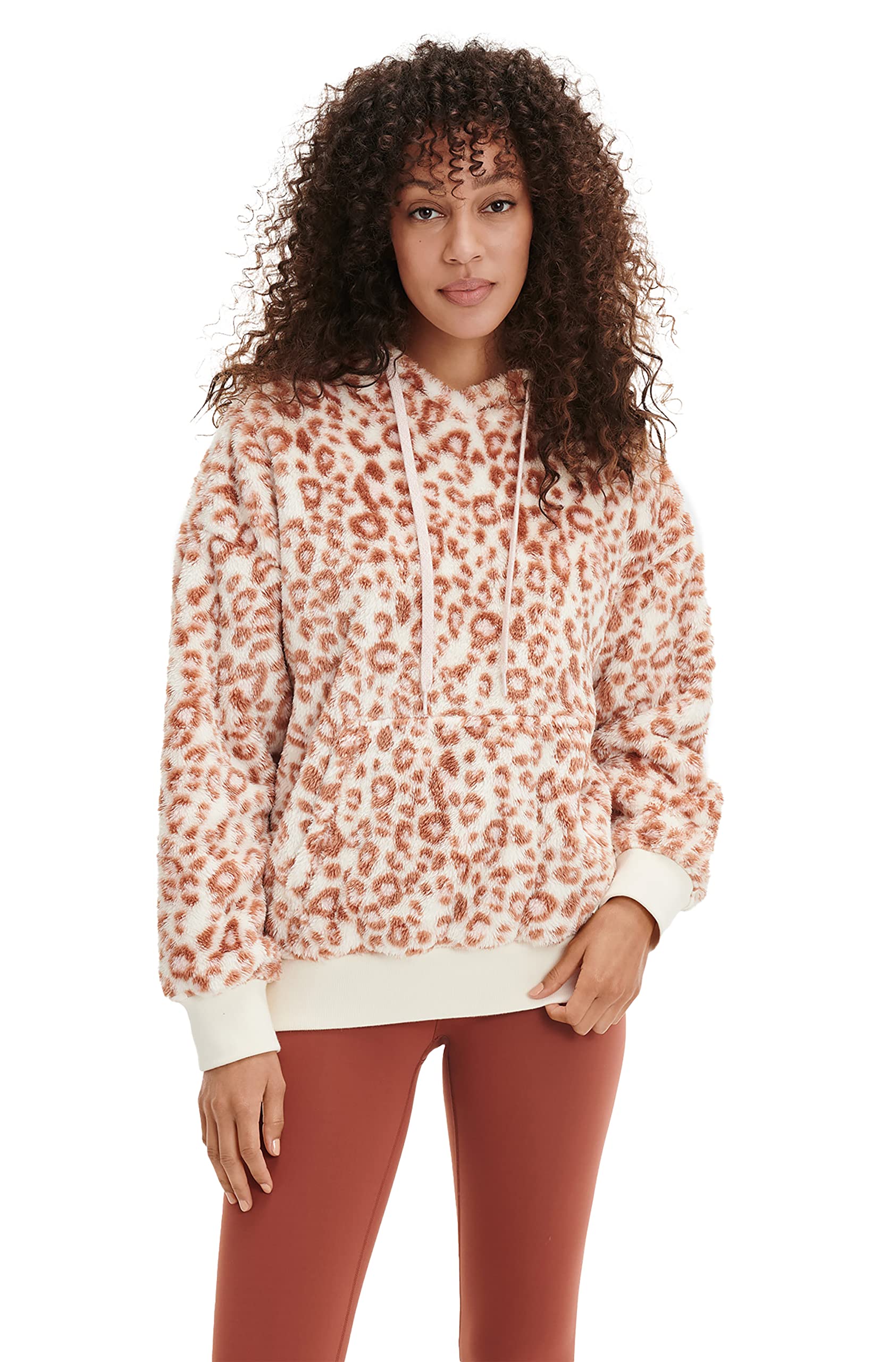UGG Women's Loyra Sherpa Hoodie - Cozy Fleece-Lined Pullover with Hood for Winter & Fall | Perfect for Casual Outfits, Lounging & Outdoor Activities