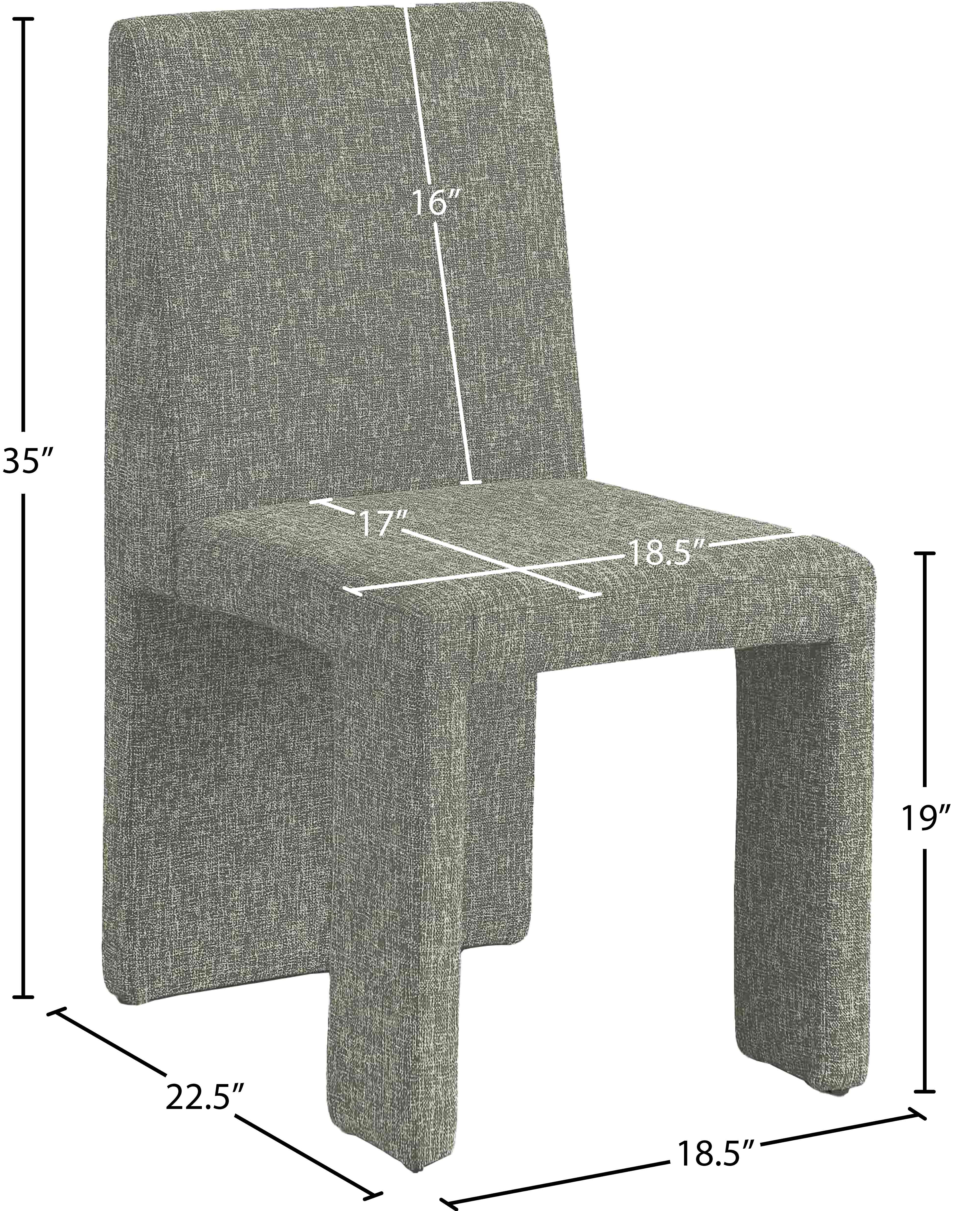 Benson Linen Textured Fabric Dining Chair - Modern Farmhouse Style Upholstered Seat for Kitchen, Dining Room & Home Decor | Comfortable & Durable