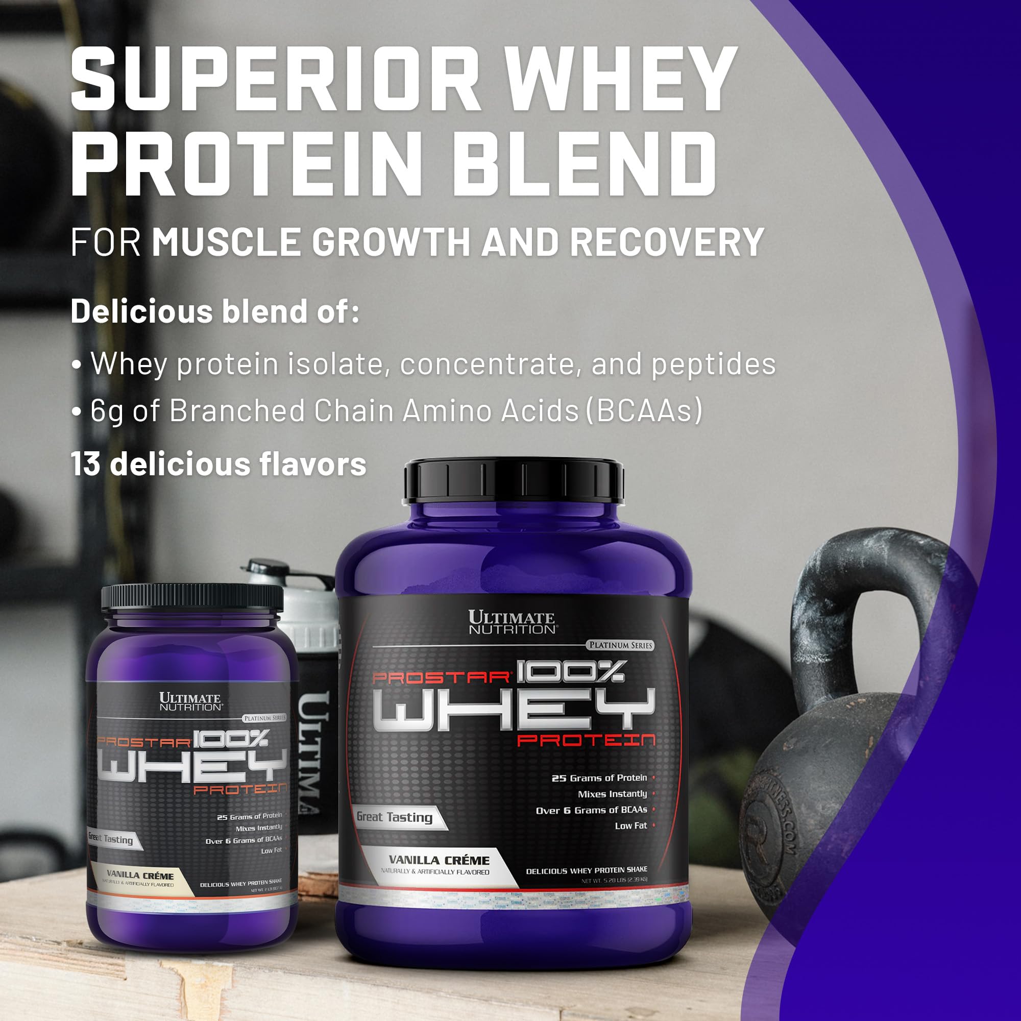 Ultimate Nutrition Prostar 100% Whey Protein Isolate Powder - Vanilla Flavor, Low Carb, High Protein for Muscle Building & Recovery - Low Sodium, Fat Free, Keto Friendly Protein Supplement - 2 Pound Tub - Perfect for Post Workout Shakes & Healthy Breakfast Smoothies