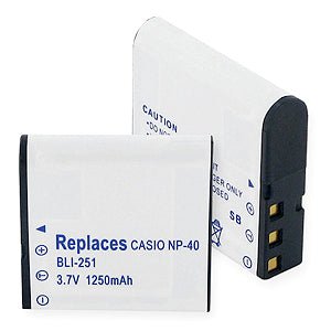 Casio NP-40 Rechargeable Li-Ion Battery 1250mAh - Compatible with Digital Cameras, Camcorders & Portable Devices