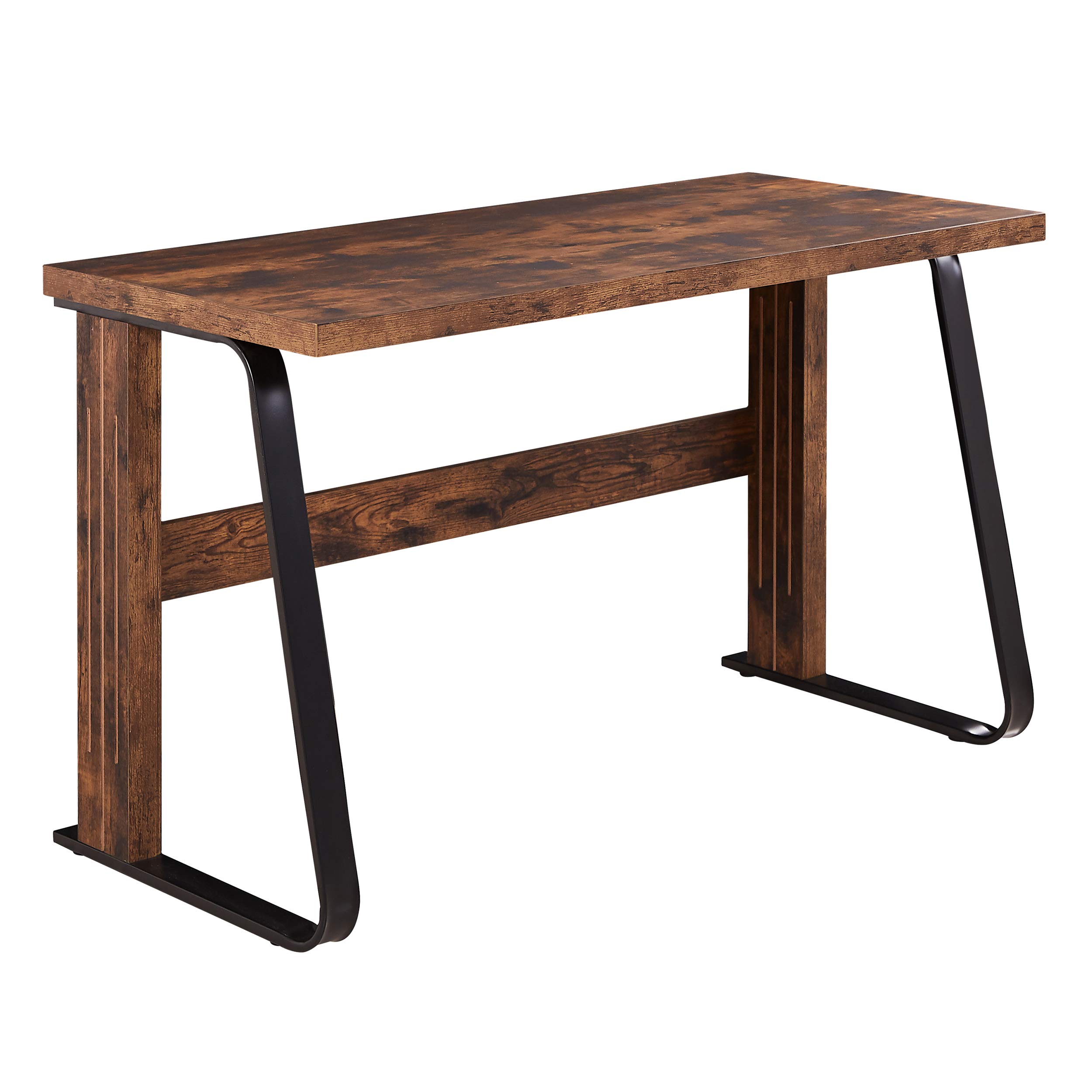 TYMMC Industrial Style Computer Desk - Home Office Writing Study Desk with Sturdy Metal Frame, Perfect for Small Spaces, Gaming & Remote Work