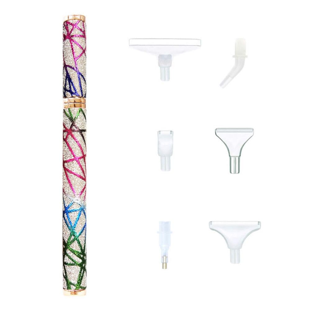 Diamond Painting Pen Kit with 6 Drill Heads - DIY Art Tool for Crafting