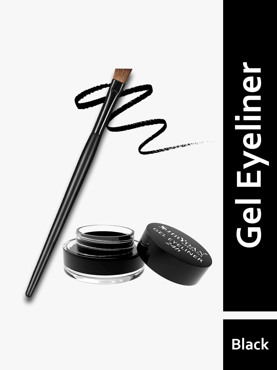 Shryoan Black Kajal & Eyeliner Set - Waterproof Smudge-Proof Kohl Pencil for Perfect Eye Makeup | Ideal for Daily Use, Parties, and Special Occasions