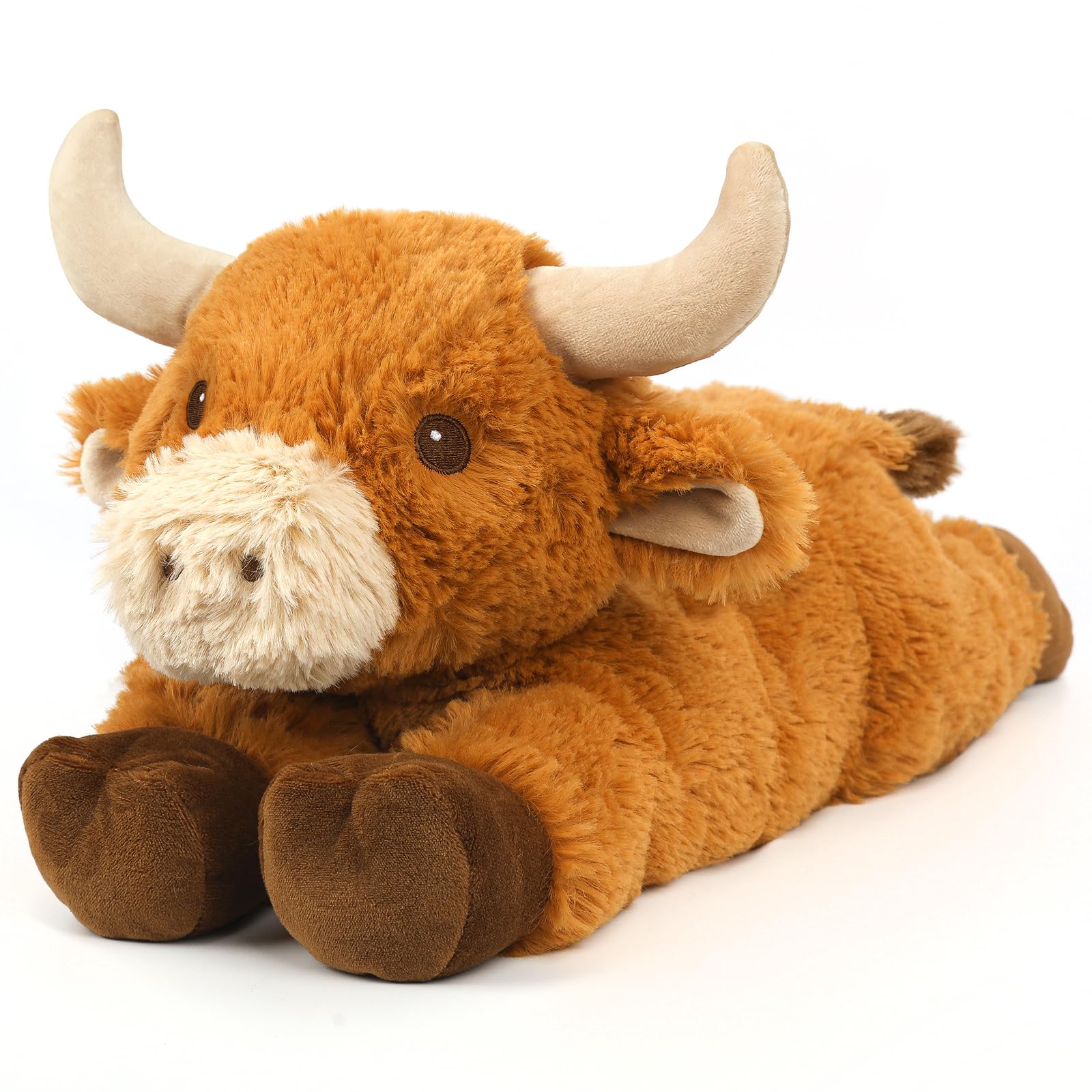 Heatable & Coolable Lavender-Scented Plush Cow Stuffed Animal - Microwavable Heating Pad for Cramps, Pain Relief & Stress Relief - Warmable Anxiety Relief Toy for Women & Kids - Perfect for Bedtime, Relaxation & Comfort