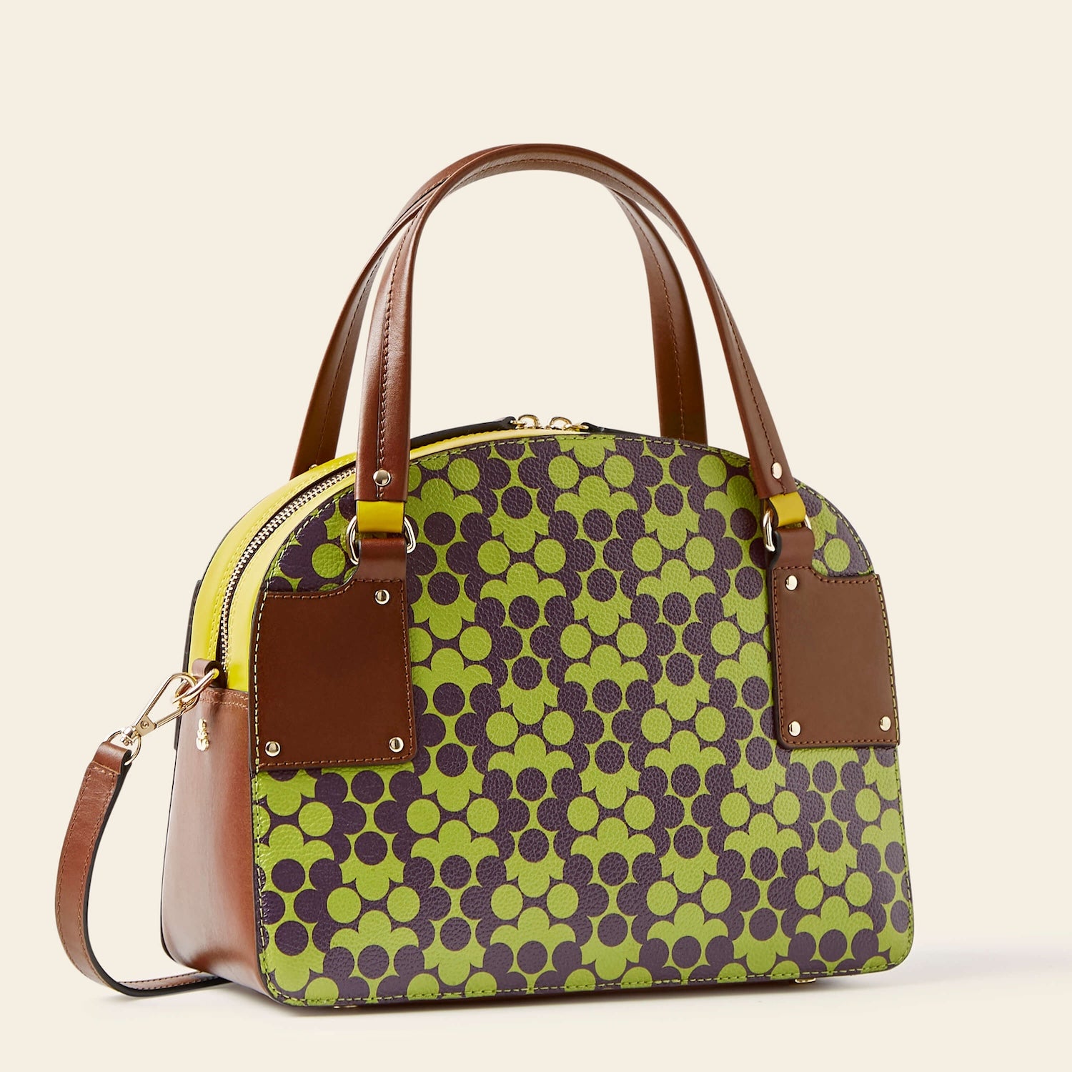 Luna Bowling Bag for Women - Stylish Purple Puzzle Flower Design, Durable & Spacious for Bowling Balls & Accessories - Perfect for League Play & Casual Bowling Outings