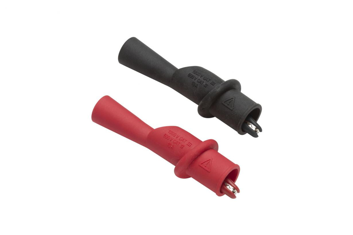 Fluke AC175 Alligator Clip Set (Model 4101772) - Heavy Duty Electrical Test Leads for Multimeters, Perfect for Automotive, HVAC, and Industrial Electrical Testing
