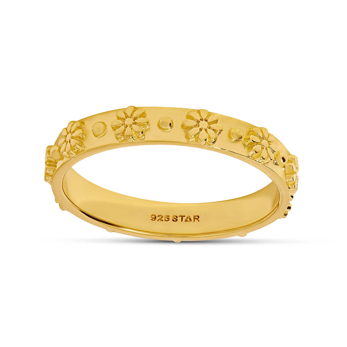 Gold Wild Flower Ring for Women - Elegant Floral Jewelry for Everyday Wear, Parties & Weddings
