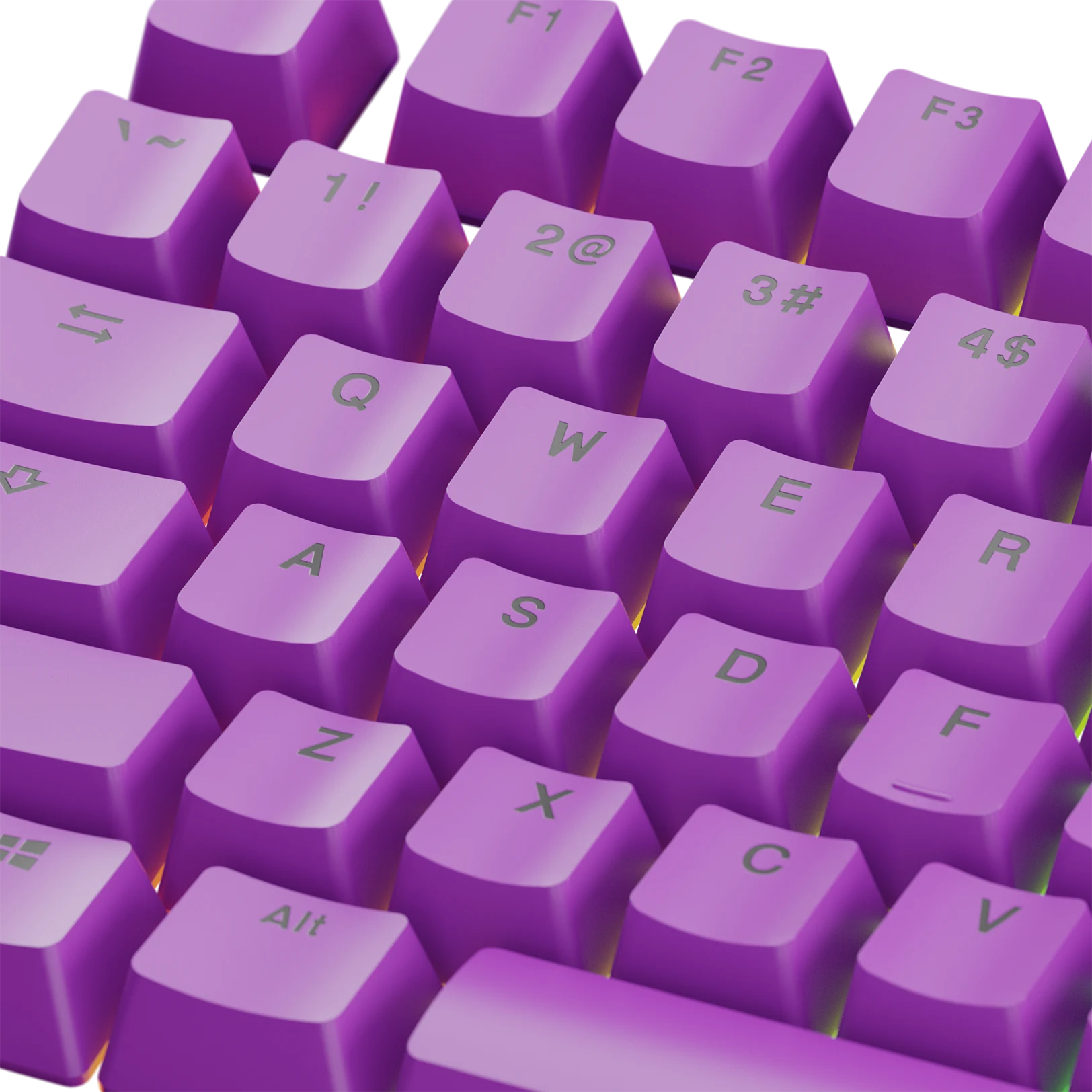 Epic Purple Keycaps for Mechanical Keyboards - Durable PBT Keycaps for Gaming & Typing - Perfect for PC, Mac & Laptop Keyboards (US Layout)