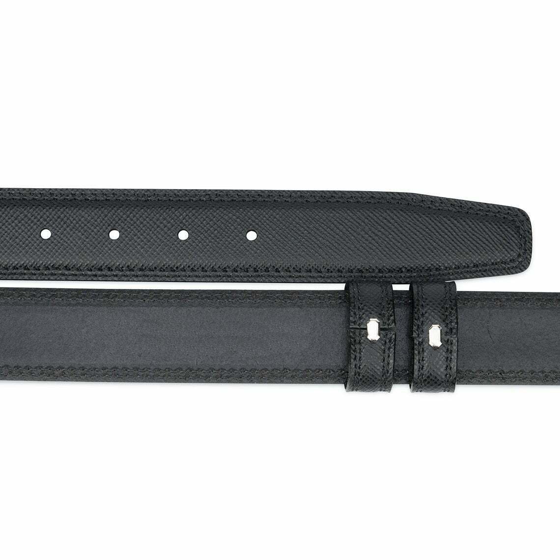 Genuine Saffiano Leather Replacement Belt Strap for Montblanc - 35mm Men's Dress Belt | Perfect for Office, Business & Formal Occasions