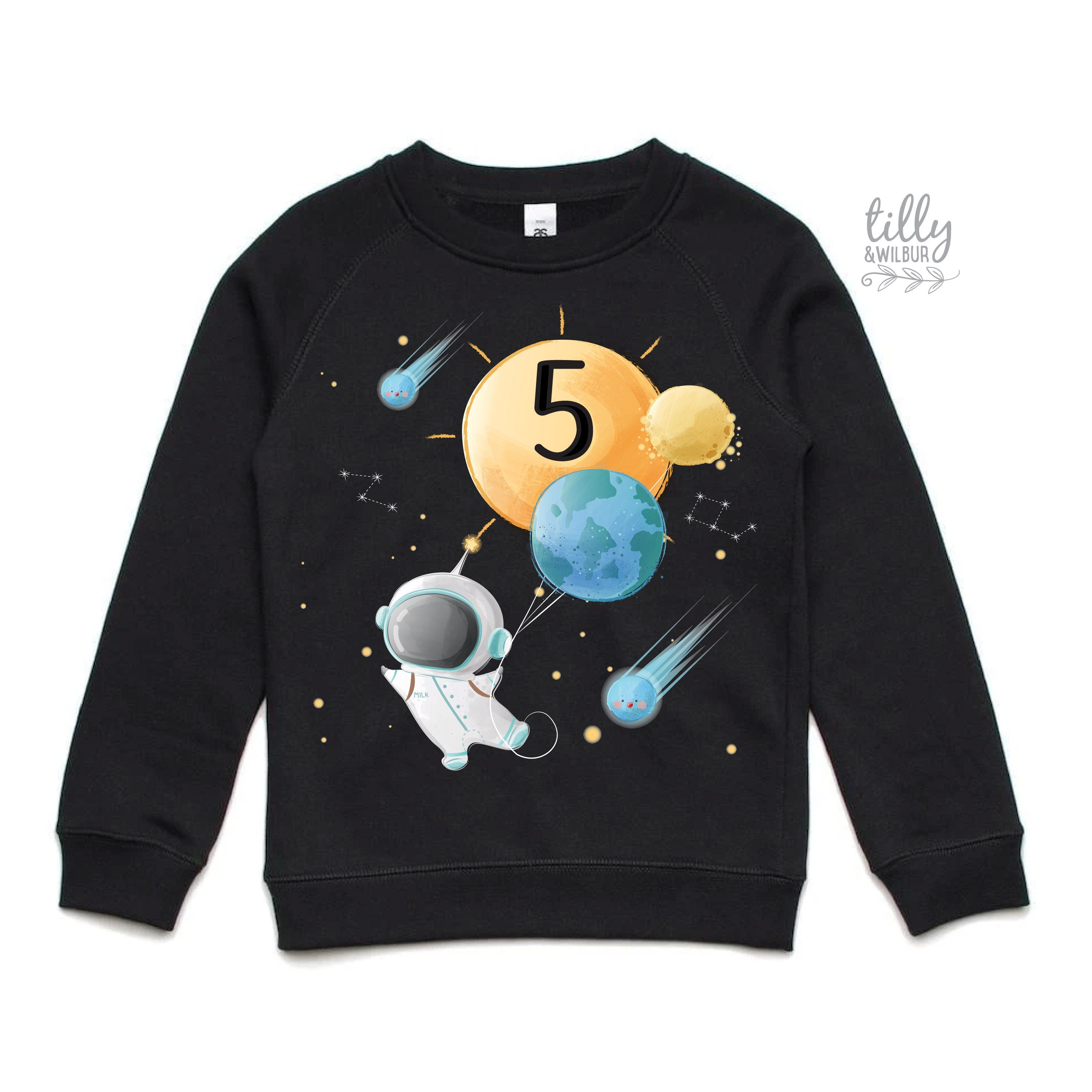 5th Birthday Sweatshirt for Kids - Cute & Comfortable 5 Year Old Birthday Outfit - Perfect for Birthday Parties, Photo Shoots & Celebrations