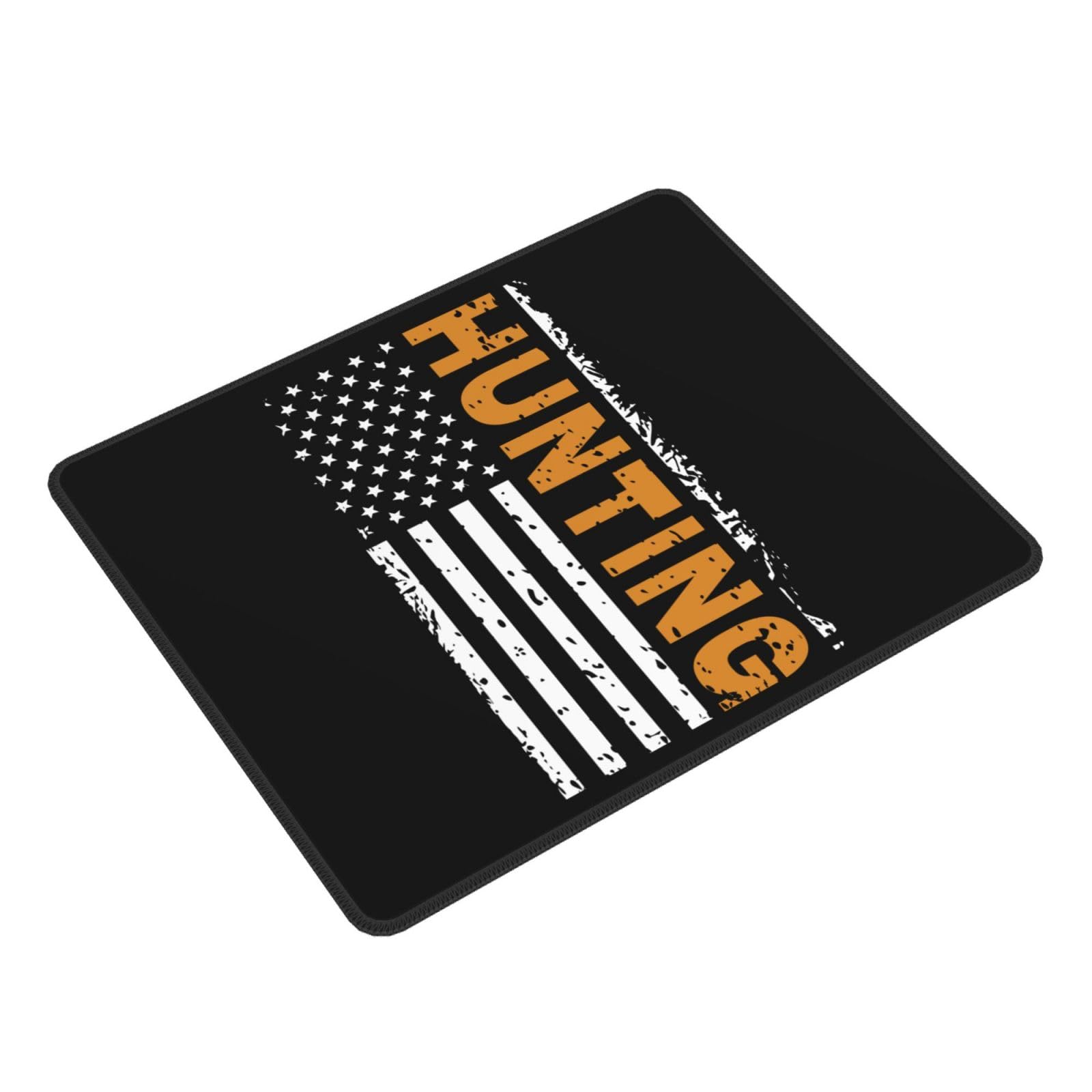 SIYTUAU American Flag Hunting Mouse Pad - Waterproof, Non-Slip Rubber Gaming Mouse Pad 10x12 inch for Laptop & Office Use - Perfect for Gamers, Programmers & Home Office Workstations