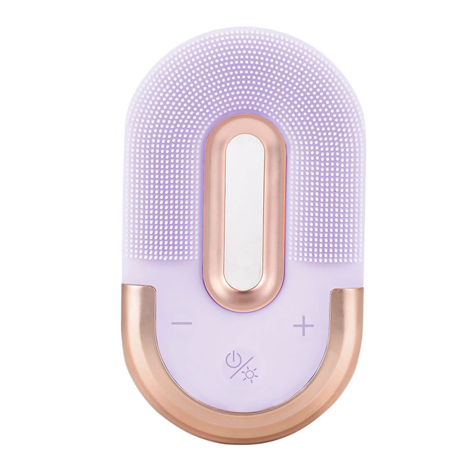 Electric Silicone Facial Cleansing Brush - Portable Mini Face Wash Massager for Deep Cleaning, Exfoliation & Skin Care (Purple) | Perfect for Travel, Daily Skincare Routine & Spa Treatments