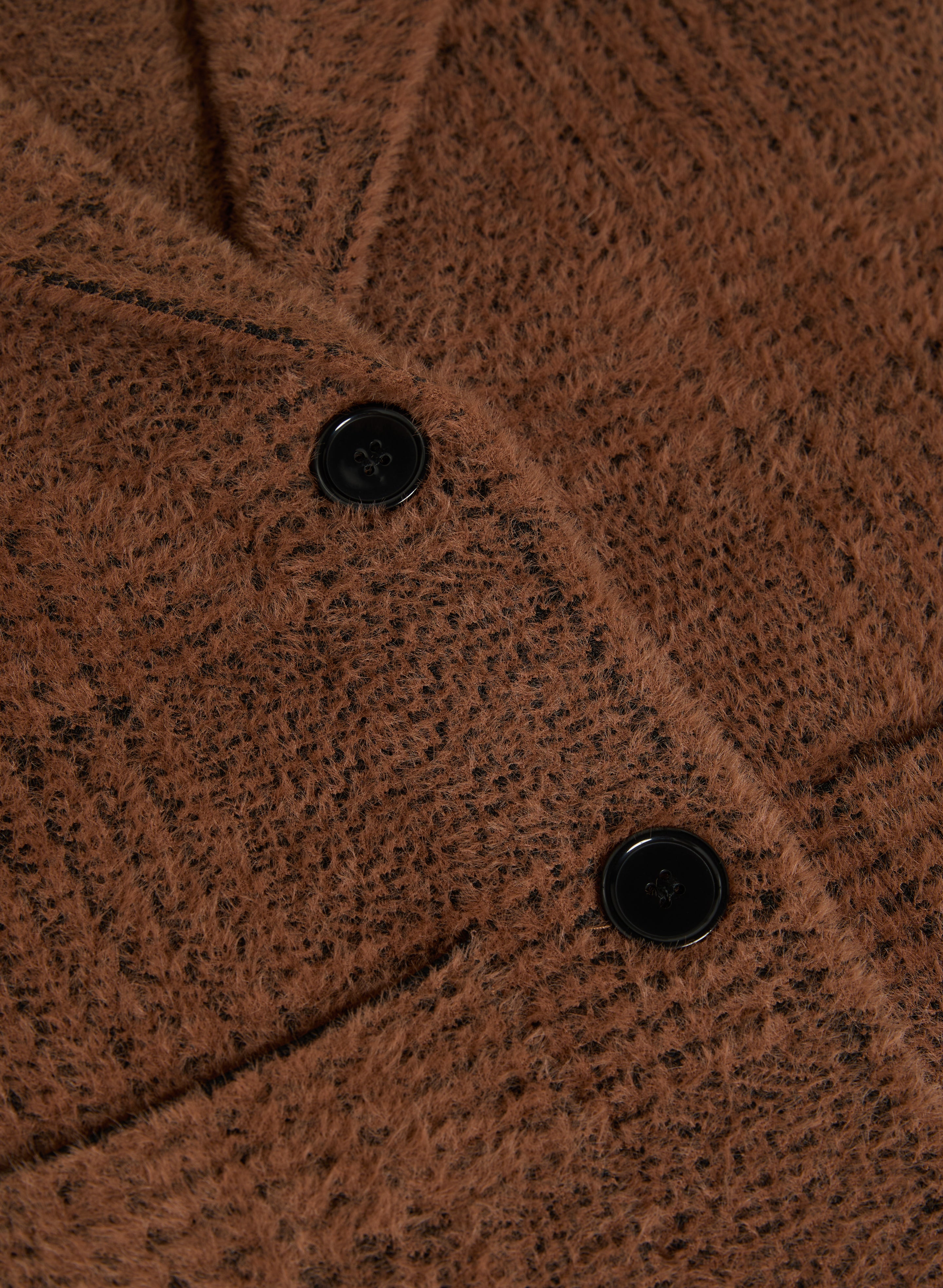 Plaid Print Button-Up Coatigan for Women - Stylish Long Cardigan with Pockets - Perfect for Fall & Winter Layering, Office Wear, and Casual Outfits