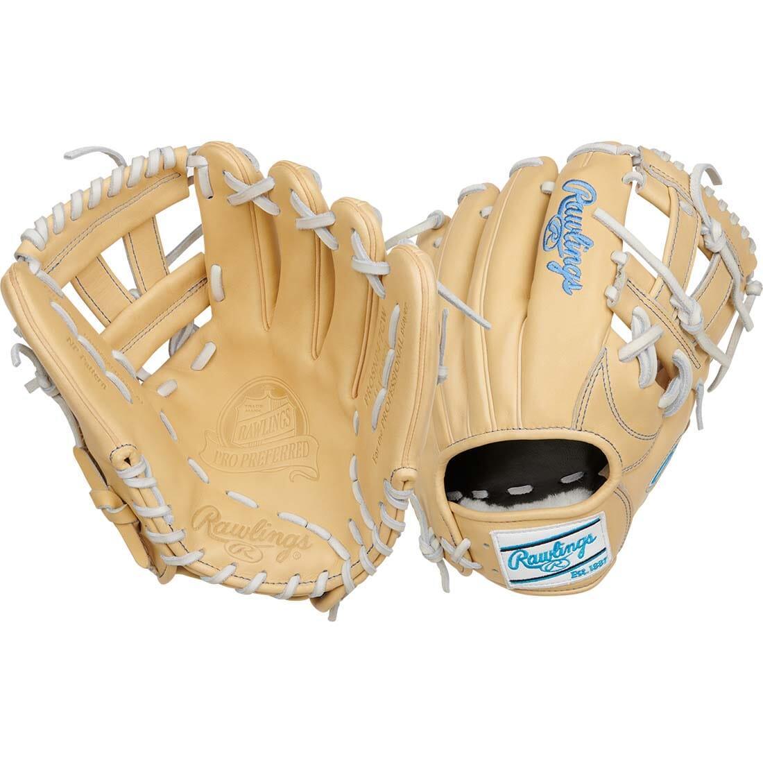 Rawlings Pro Preferred 11.5 Inch Infield Baseball Glove - RPROSNP4 7CW | Premium Leather Glove for Baseball Players & Coaches | Perfect for Infield Practice & Games