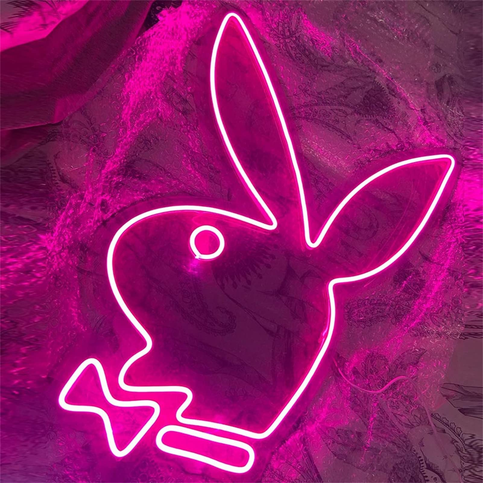 LED Rabbit Neon Sign - Custom Neon Wall Light for Nursery, Kids Room, Birthday & Christmas Party Decor - Perfect Gift for Children & Home Decoration