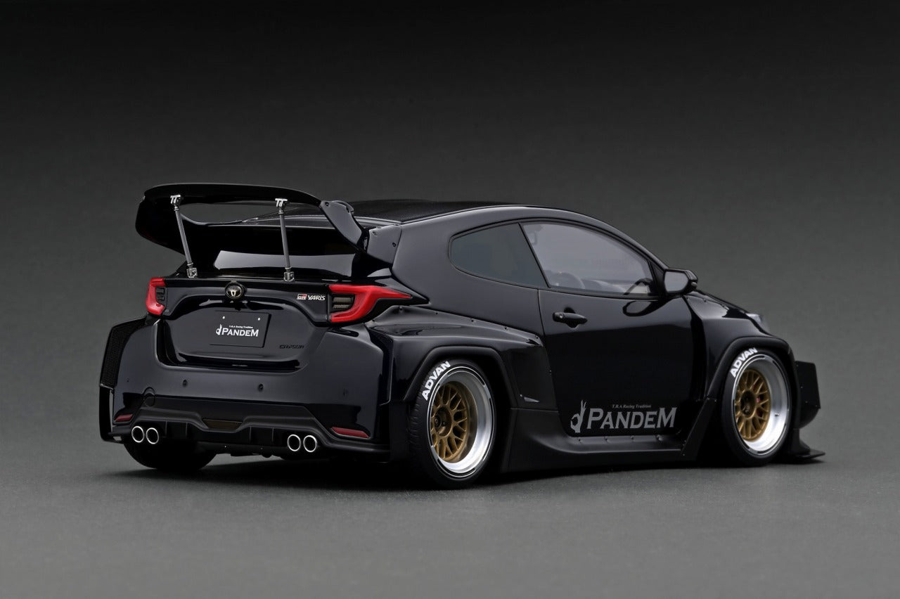 1:18 Toyota GR Yaris (4BA) PANDEM Black Diecast Model Car - Collectible Racing Vehicle for Display & Gift Giving - Perfect for Car Enthusiasts & Toy Car Collections