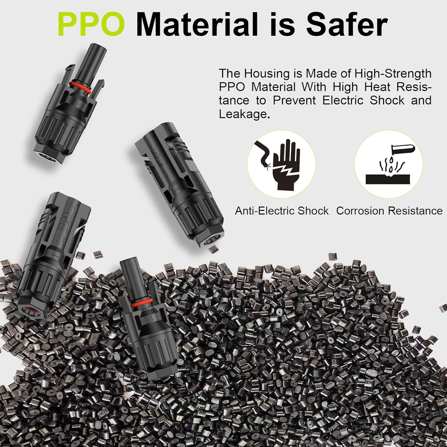 30A 1000V IP67 Waterproof Solar Panel Connectors - Male/Female Pair (6 Pairs) for 10AWG/12AWG/14AWG Cables - Perfect for Off-Grid Solar Systems, RV Solar Installations & DIY Solar Projects