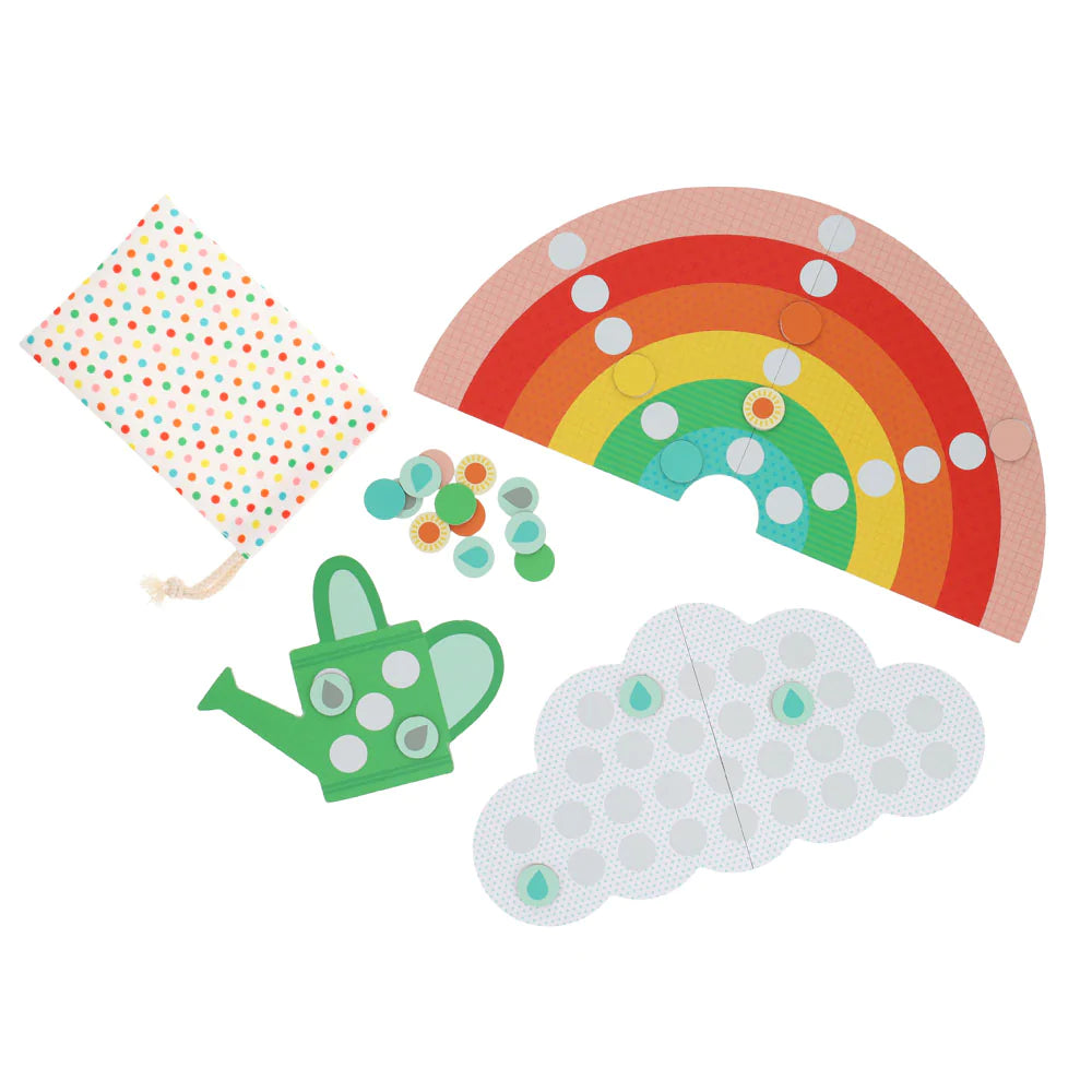 Rain, Rain Rainbow Cooperative Board Game for Kids - Fun Family & Classroom Educational Activity for Preschoolers & Toddlers | Perfect for Indoor Play, Birthday Parties & Group Learning