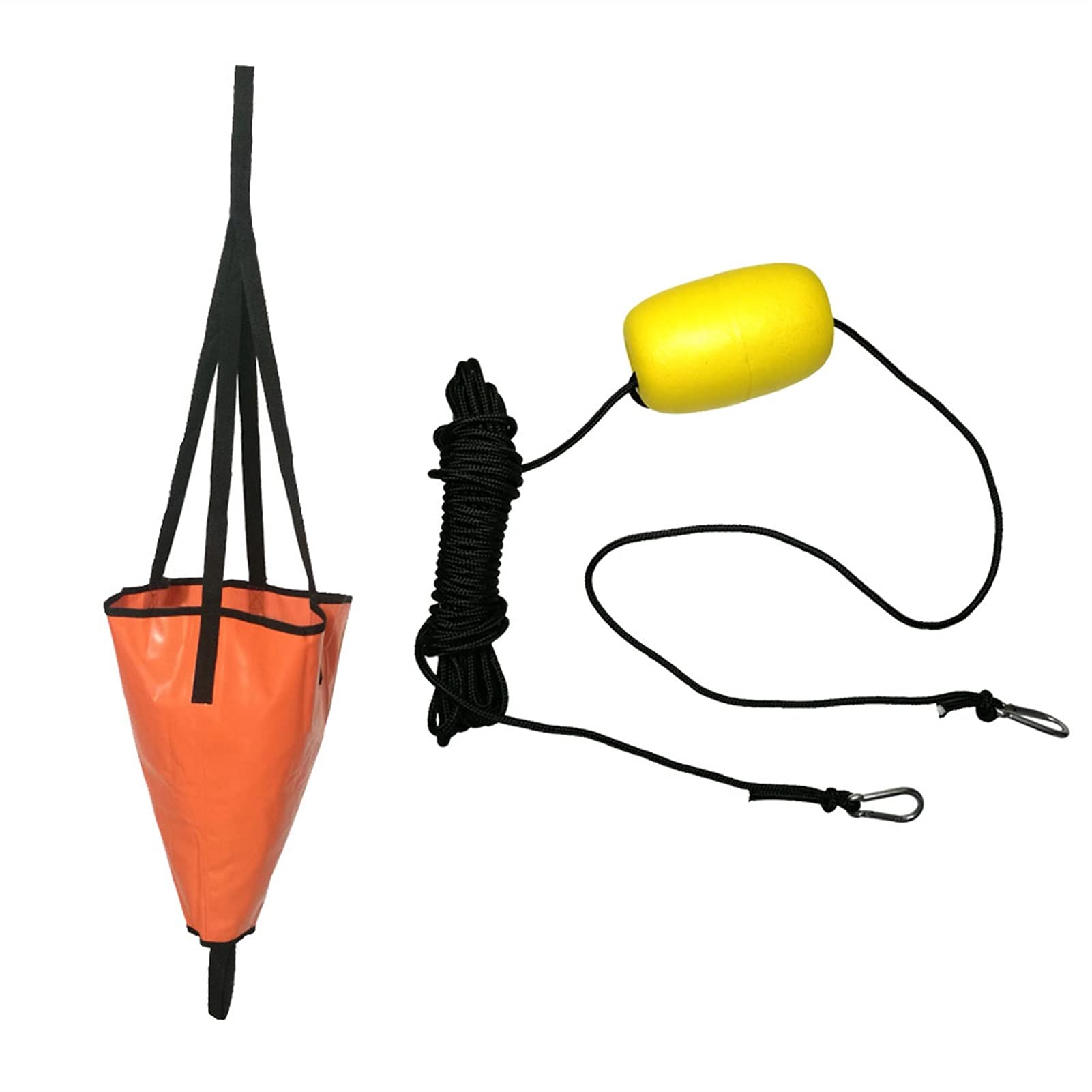 **18 Inch Kayak Canoe Boat PVC Sea Anchor Drogue with 30ft Retrieval Line - Kayak Drift Control, Storage & Maintenance Accessories (Blue) - Perfect for Kayaking, Fishing & Water Sports**