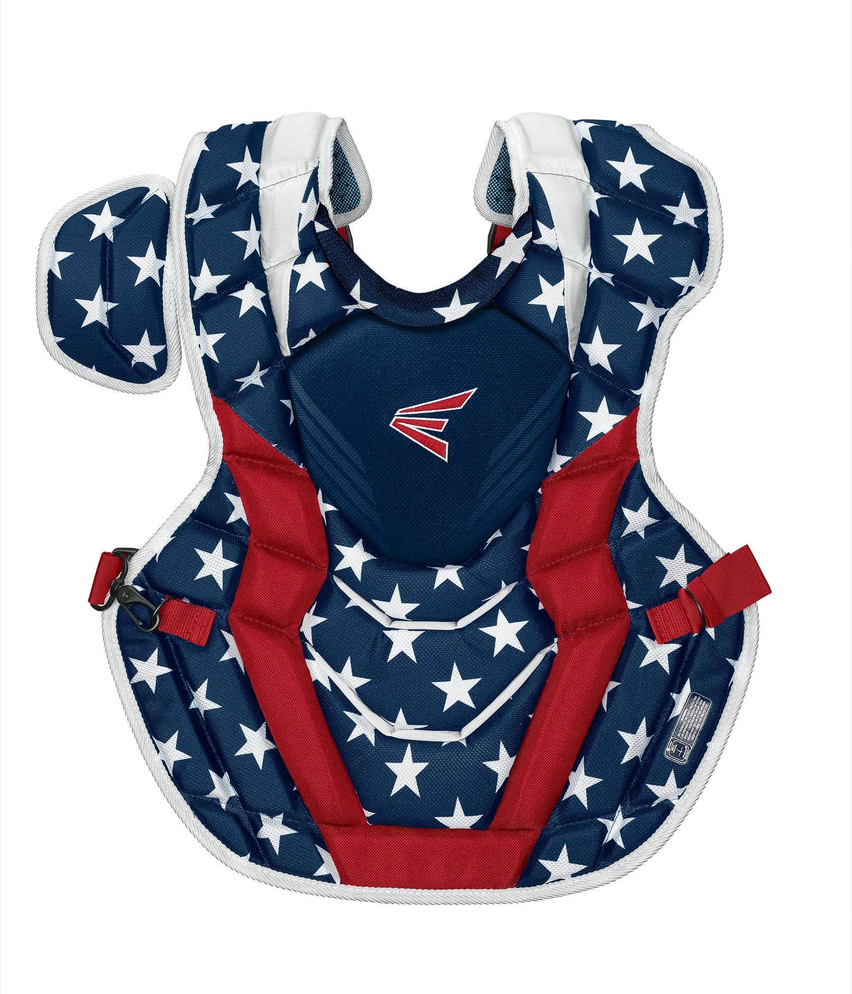 Easton Limited Edition Elite X Catcher's Box Set - Intermediate Baseball Gear with Stars & Stripes Design | Perfect for Youth Leagues & Training Sessions