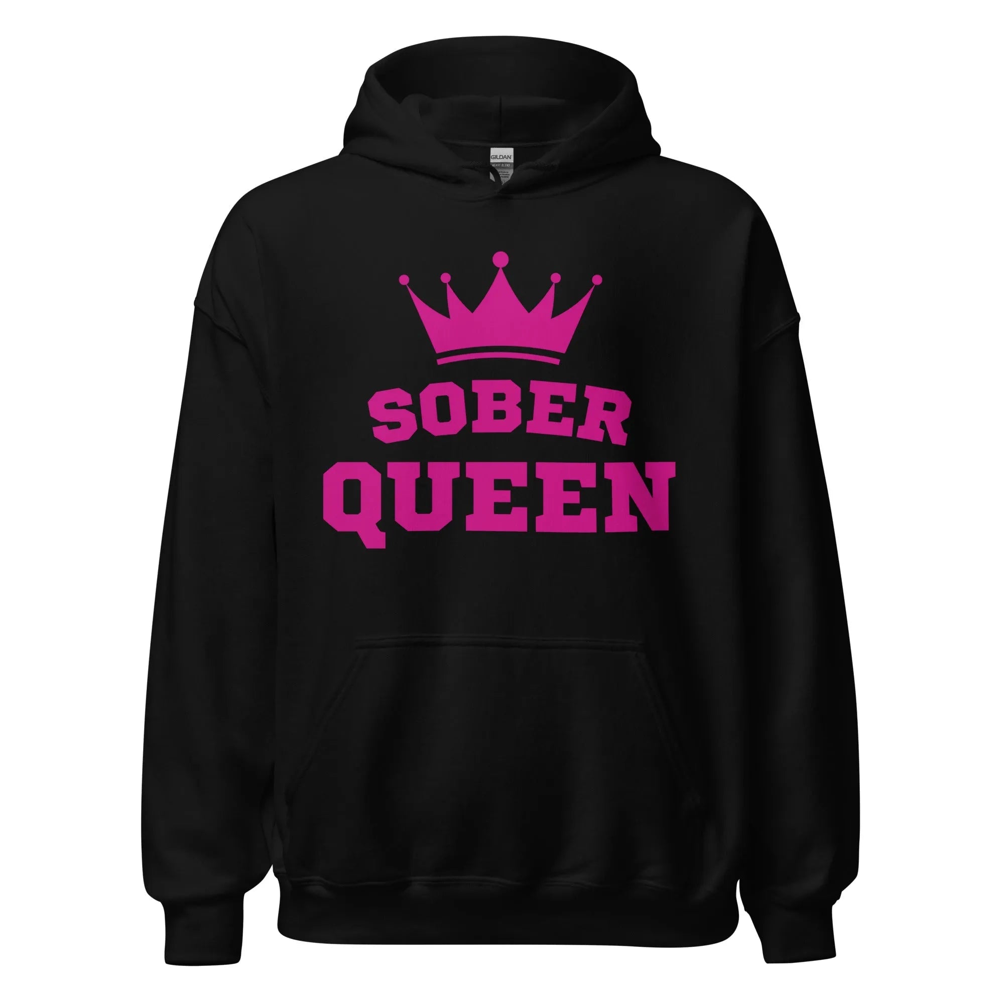 Sober Queen Hoodie - Stylish & Comfortable Women's Hooded Sweatshirt for Sobriety & Recovery | Perfect for AA Meetings, Sober Living & Daily Wear