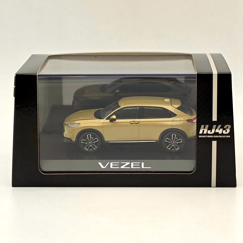 1/43 Scale Hobby Japan Honda VEZEL e:HEV Z Sand Khaki Diecast Model Car - HJ432002K - Perfect for Collectors & Car Enthusiasts Display