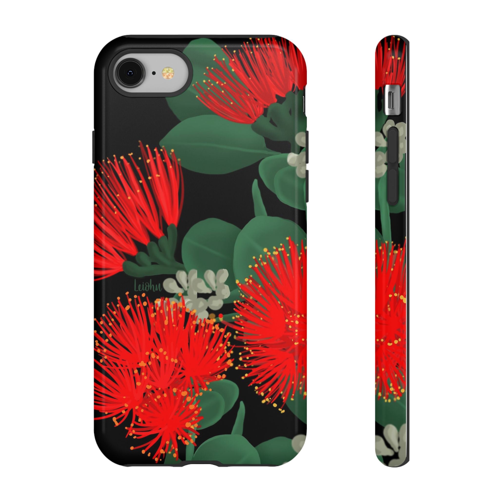 Ōhi'a Lehua 'Ele'ele Hawaiian Flower Lei - Authentic Hawaiian Blossom for Weddings, Luaus & Island-Themed Decor