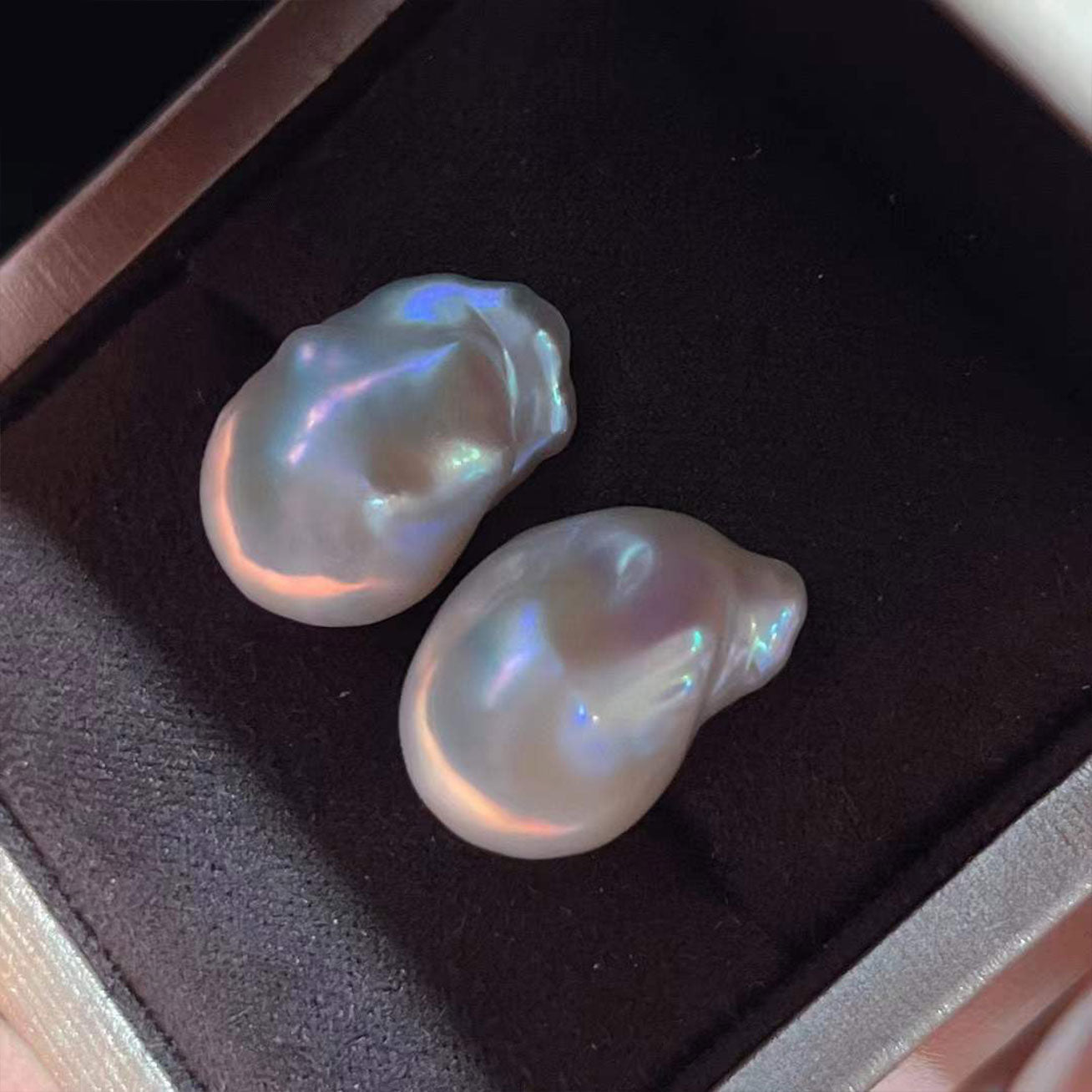 18K Gold Baroque Pearl Earrings for Women - Elegant Vintage Style Jewelry Gift for Wedding, Anniversary & Special Occasions