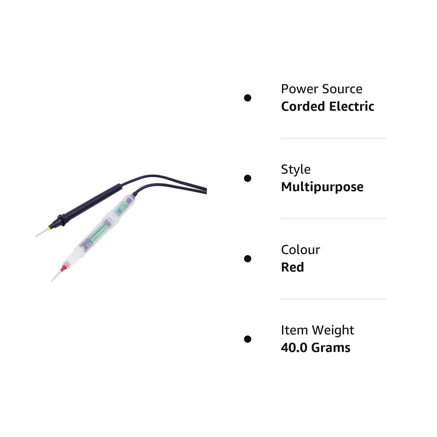SP Electron Electronic Continuity Tester with LED Indicator - AA Battery Powered Circuit Tester for DIY Electronics, Home Repairs & Electrical Projects
