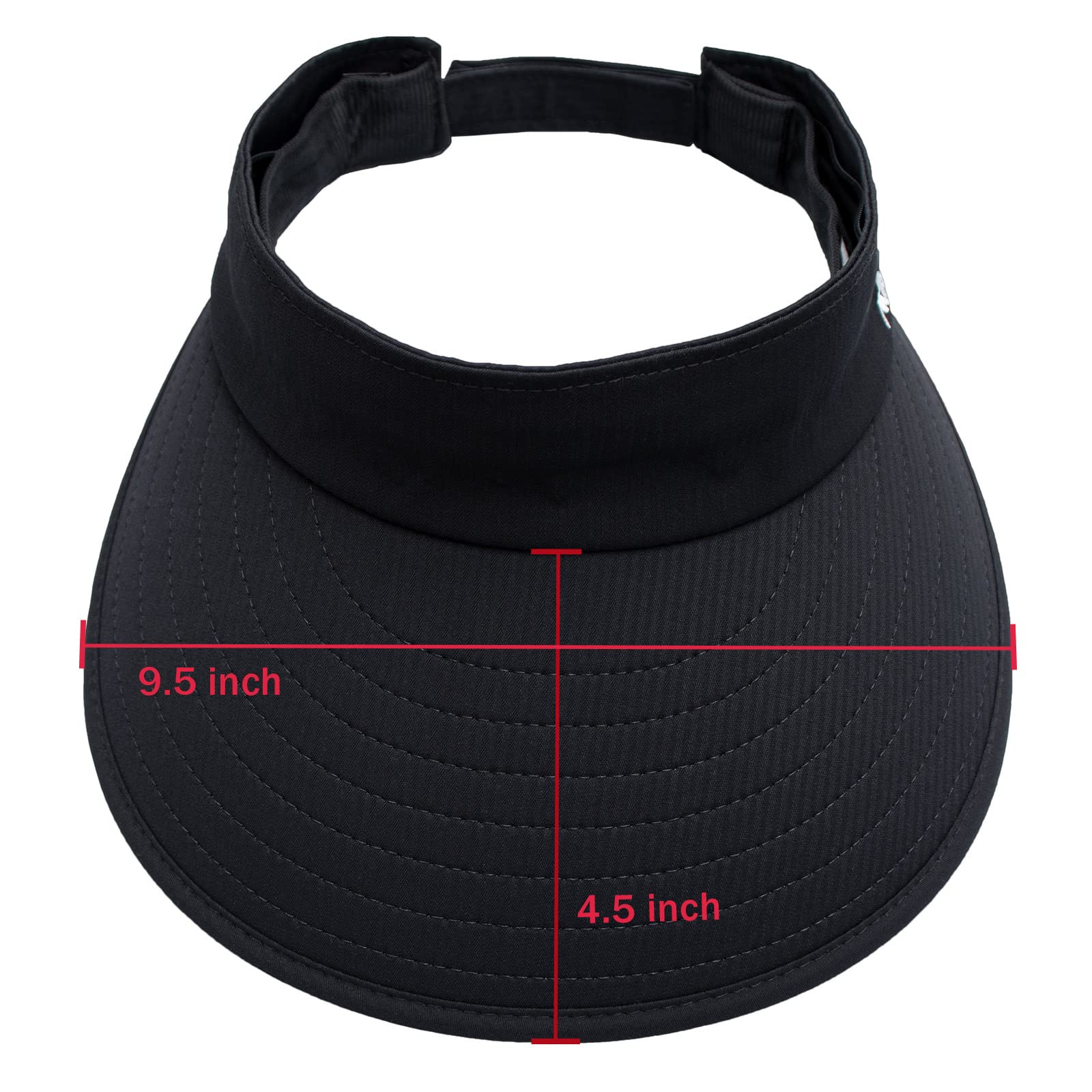 Women's Wide Brim Sun Visor Hat - UV Protection for Golf, Tennis, Beach & Outdoor Sports | 2-in-1 Adjustable Design for Sun Safety & Style