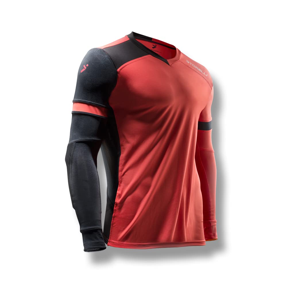 Storelli ExoShield Gladiator Goalkeeper Jersey - High-Impact Protection, Sweat-Wicking & Breathable Soccer Shirt for Men - Perfect for Training, Matches & Goalkeeper Practice