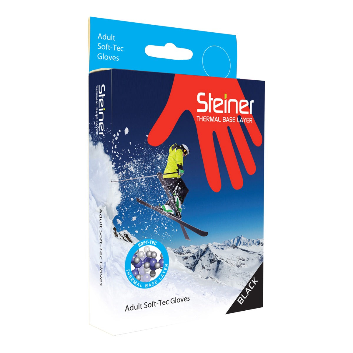 Steiner Adult Soft Tec Glove Liner - Warm Thermal Base Layer for Skiing, Hiking & Winter Sports - Moisture Wicking & Breathable Gloves for Cold Weather Activities