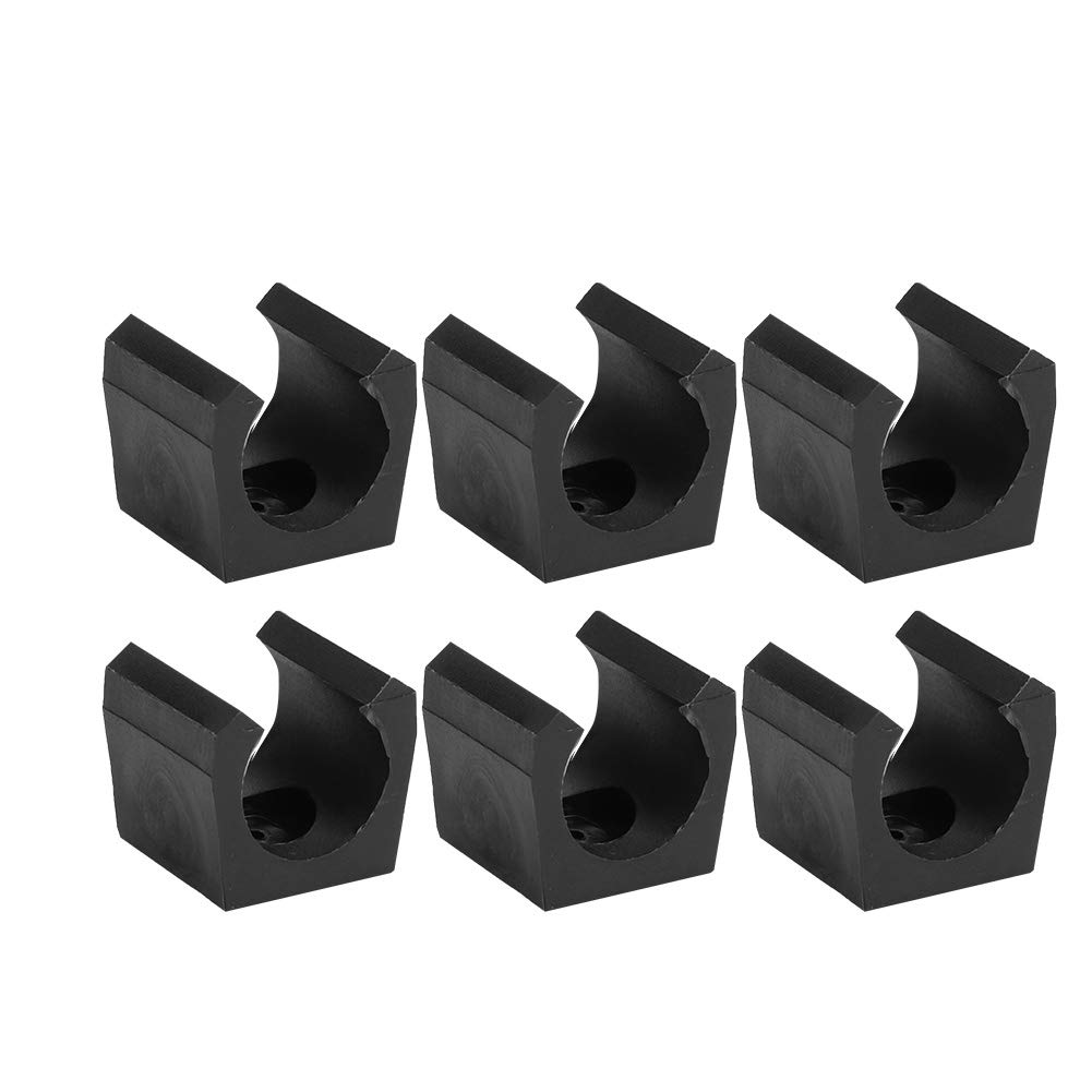 6Pcs Plastic Billiards Pool Cue Holder Clips - Single Fishing Pole Rod Holder Clips for Billiards, Fishing, and Storage Organization - Perfect for Game Rooms, Bars, and Tackle Boxes