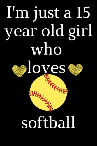 Softball Notebook Gift for 15 Year Old Girls - Perfect for School, Home, Birthday, Halloween & Christmas Presents | Cute Journal for Teen Softball Lovers