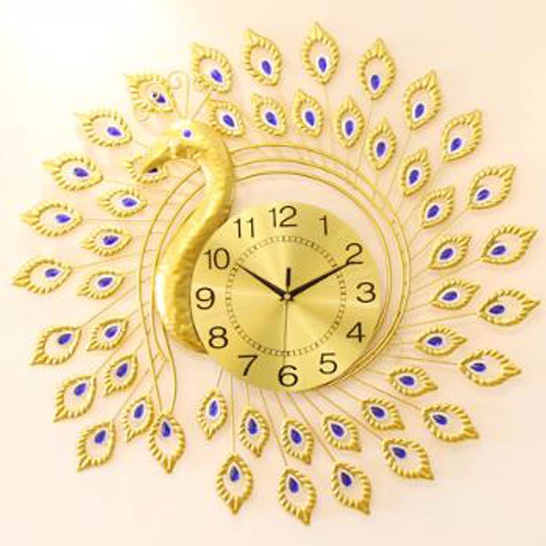 Vintage Retro Wall Clock - Silent Non-Ticking Decorative Clock, Simple Creative European Modern Design for Bedroom, Living Room, Office - Perfect for Home Decor & Gift Giving (Color D)
