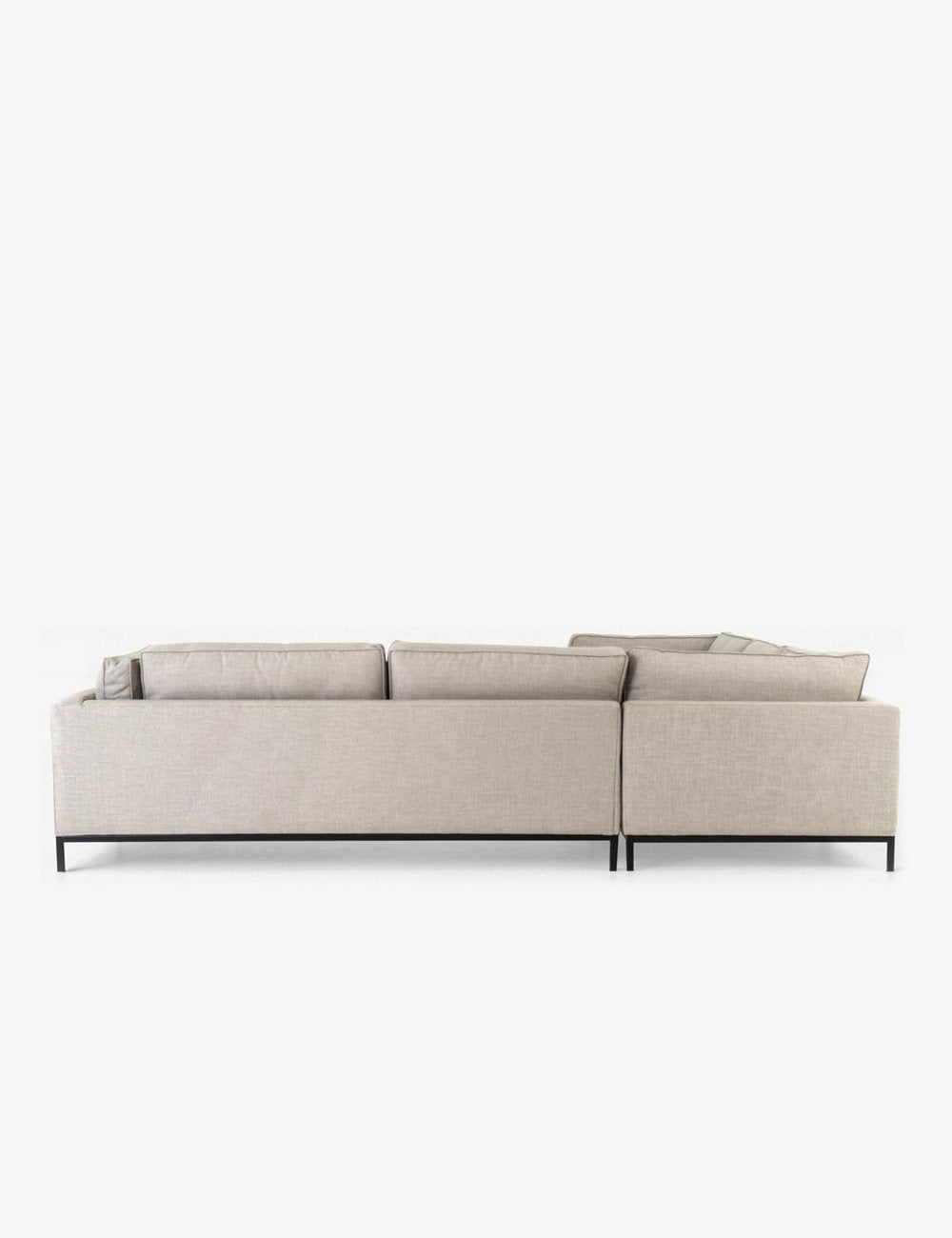 Fritzie Modern L-Shaped Corner Sectional Sofa with Reversible Chaise - Comfortable Fabric Couch for Living Room, Family Room & Small Spaces