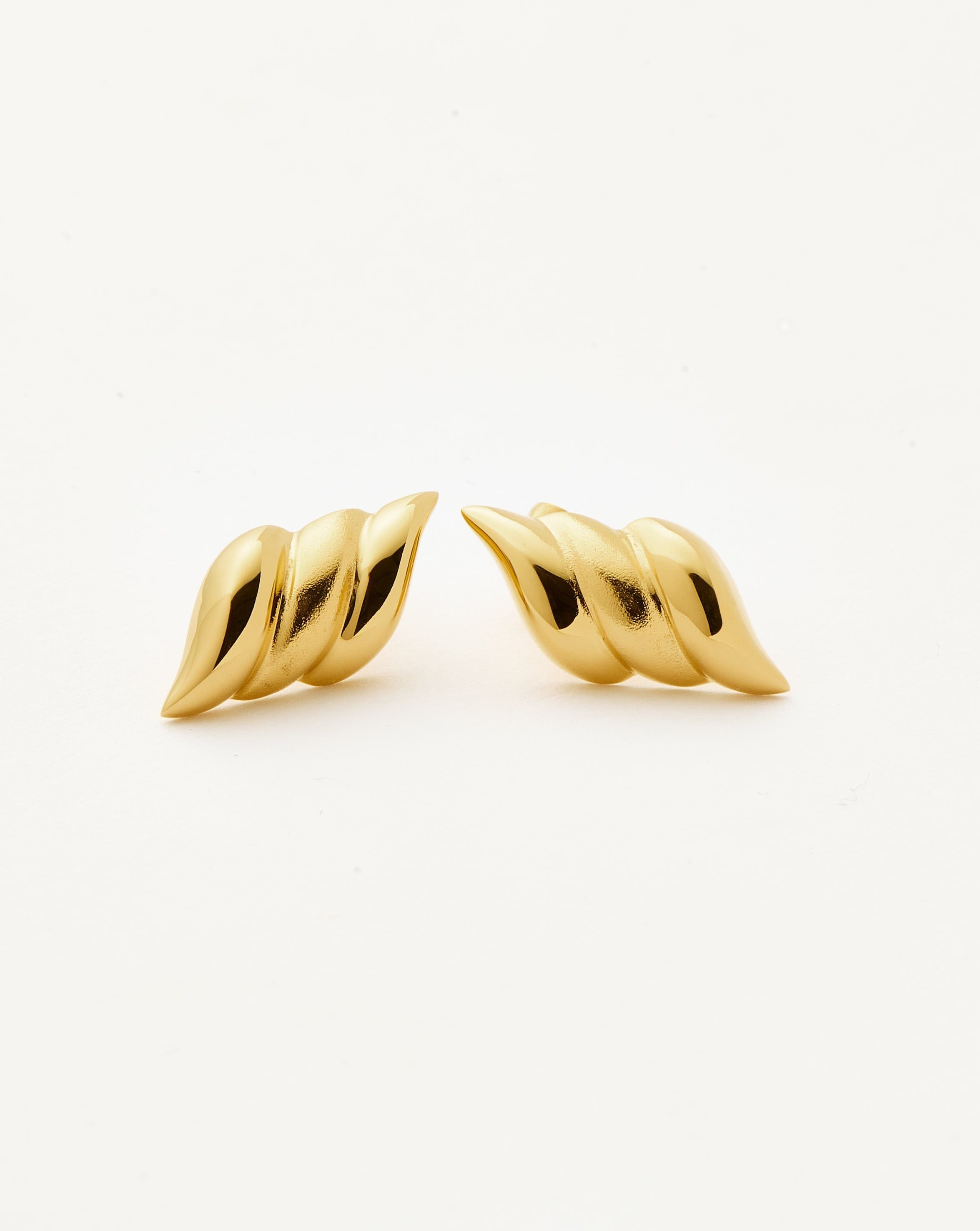 Savi Signature Stud Earrings - 18k Gold Plated Cubic Zirconia Earrings for Women | Elegant Everyday Jewelry Gift for Her, Perfect for Work, Date Night & Special Occasions