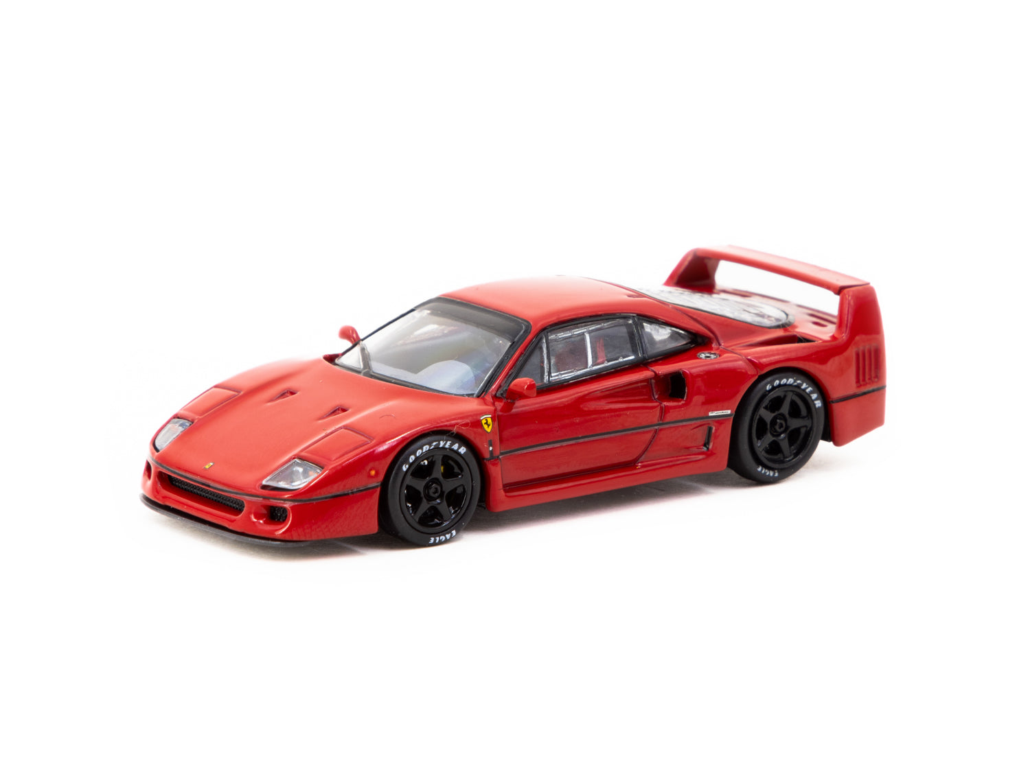 Tarmac Works 1/64 Scale Ferrari F40 Lightweight Red Diecast Model Car - Collectible Miniature Vehicle for Display, Racing Enthusiasts & Gift Giving