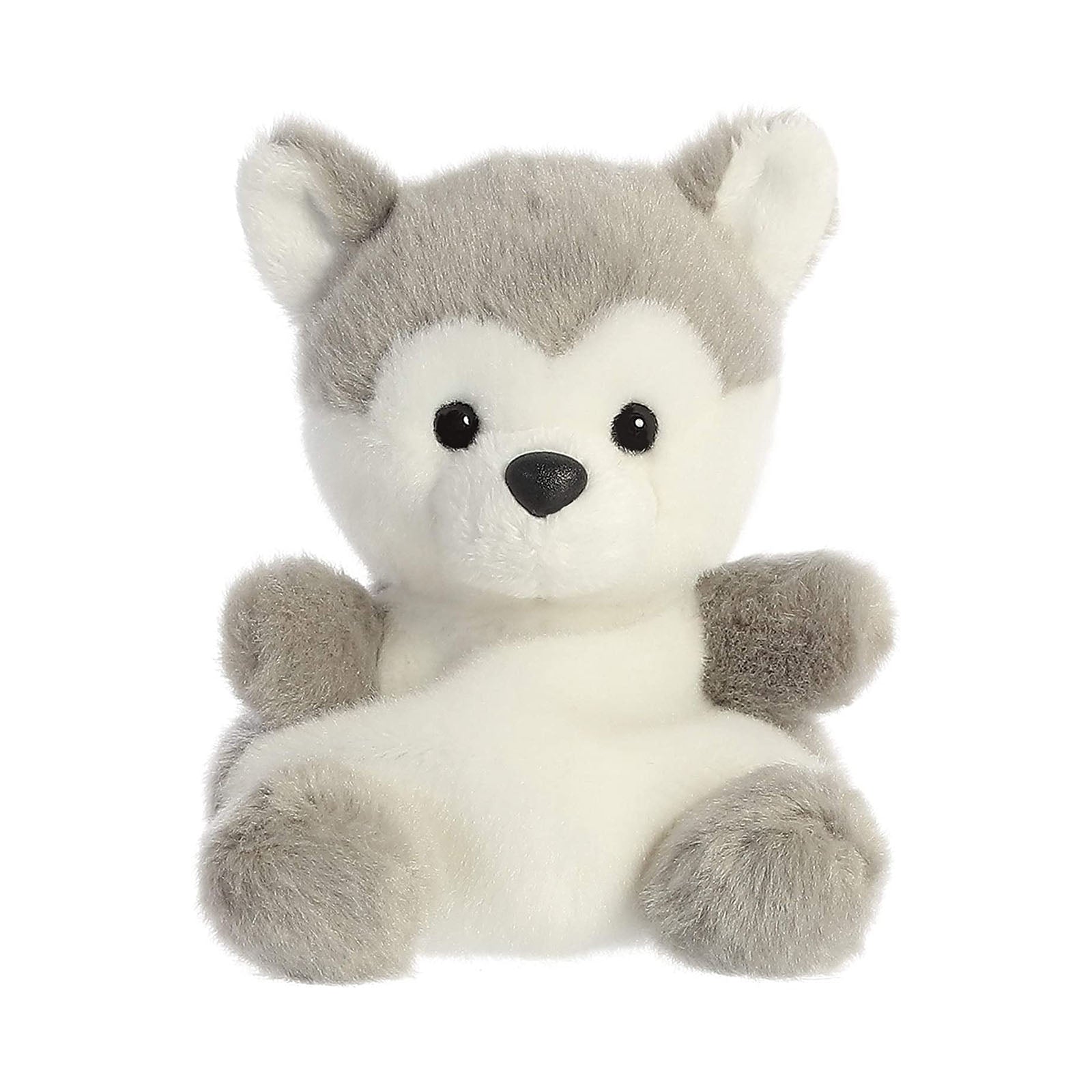 Aurora Palm Pals Busky Husky 5 Inch Plush Stuffed Animal Toy - Cute Collectible Plushie for Kids, Dog Lovers & Desk Decor - Perfect Gift for Birthdays, Christmas and Cuddling