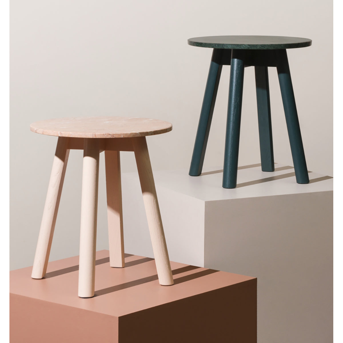 Modern Marble Side Table - Elegant Round Accent Table for Living Room, Bedroom, or Office - Durable & Stylish Home Decor Furniture