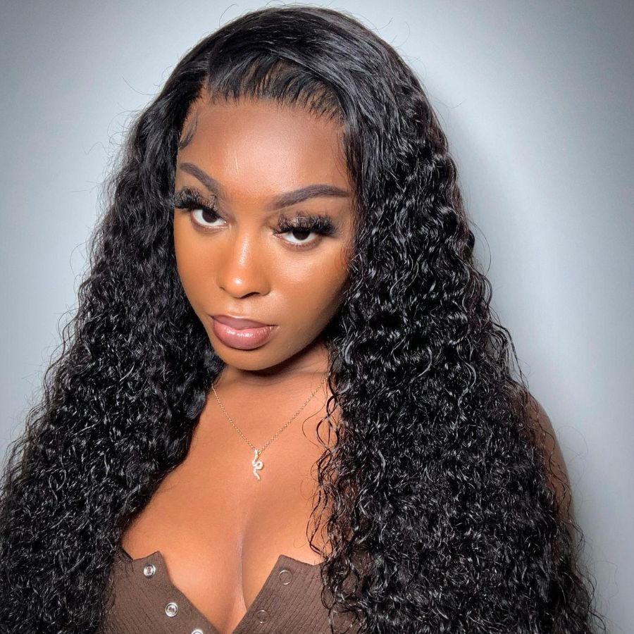 WOWANGEL 9x6 Glueless HD Lace Closure Wig - Deep Wave Pre Plucked Human Hair Wigs for Black Women | Perfect for Daily Wear, Parties & Special Occasions