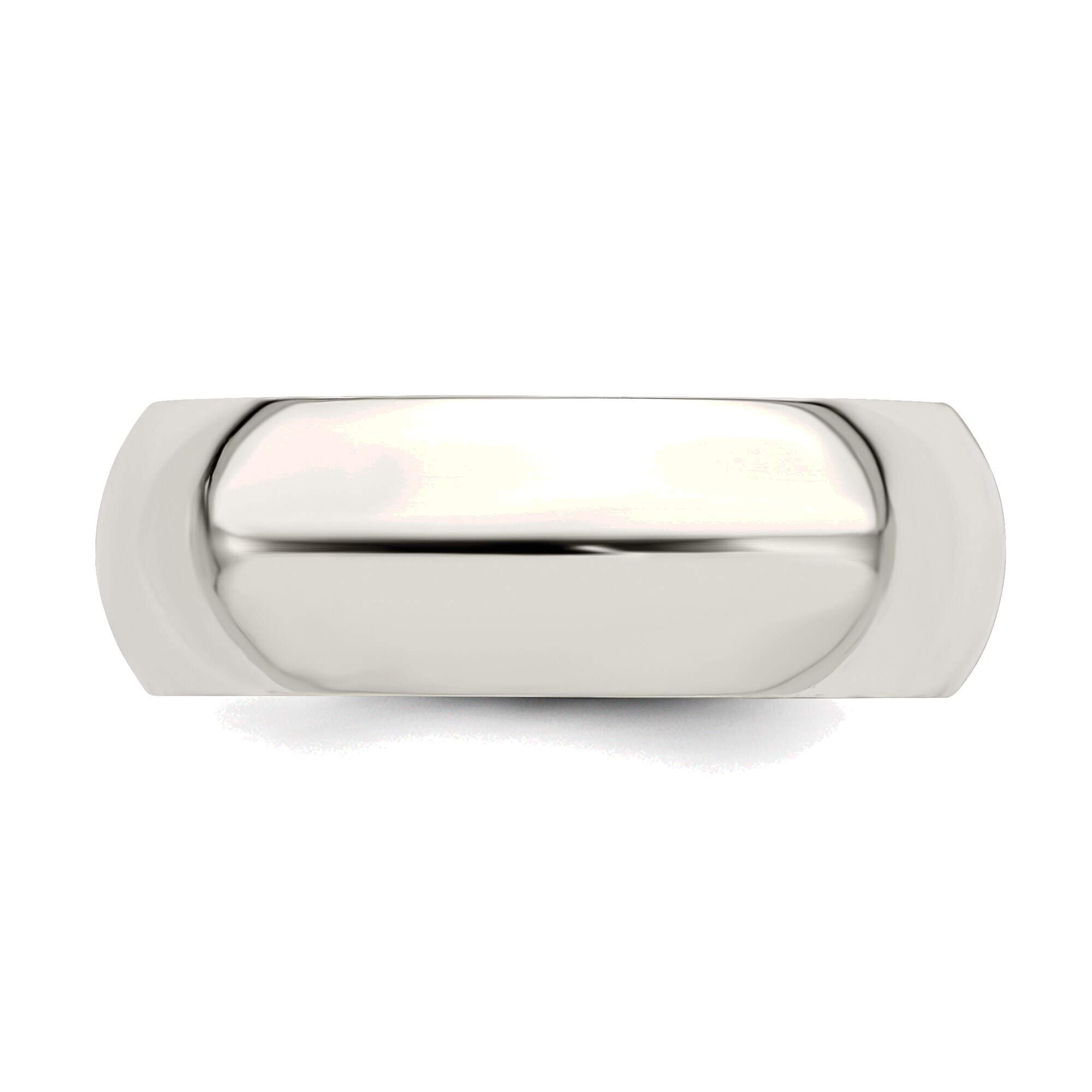Bonyak Jewelry 7mm Solid Sterling Silver Comfort Fit Wedding Band Ring for Men - Size 10.5 - Perfect for Everyday Wear, Anniversary Gifts & Special Occasions
