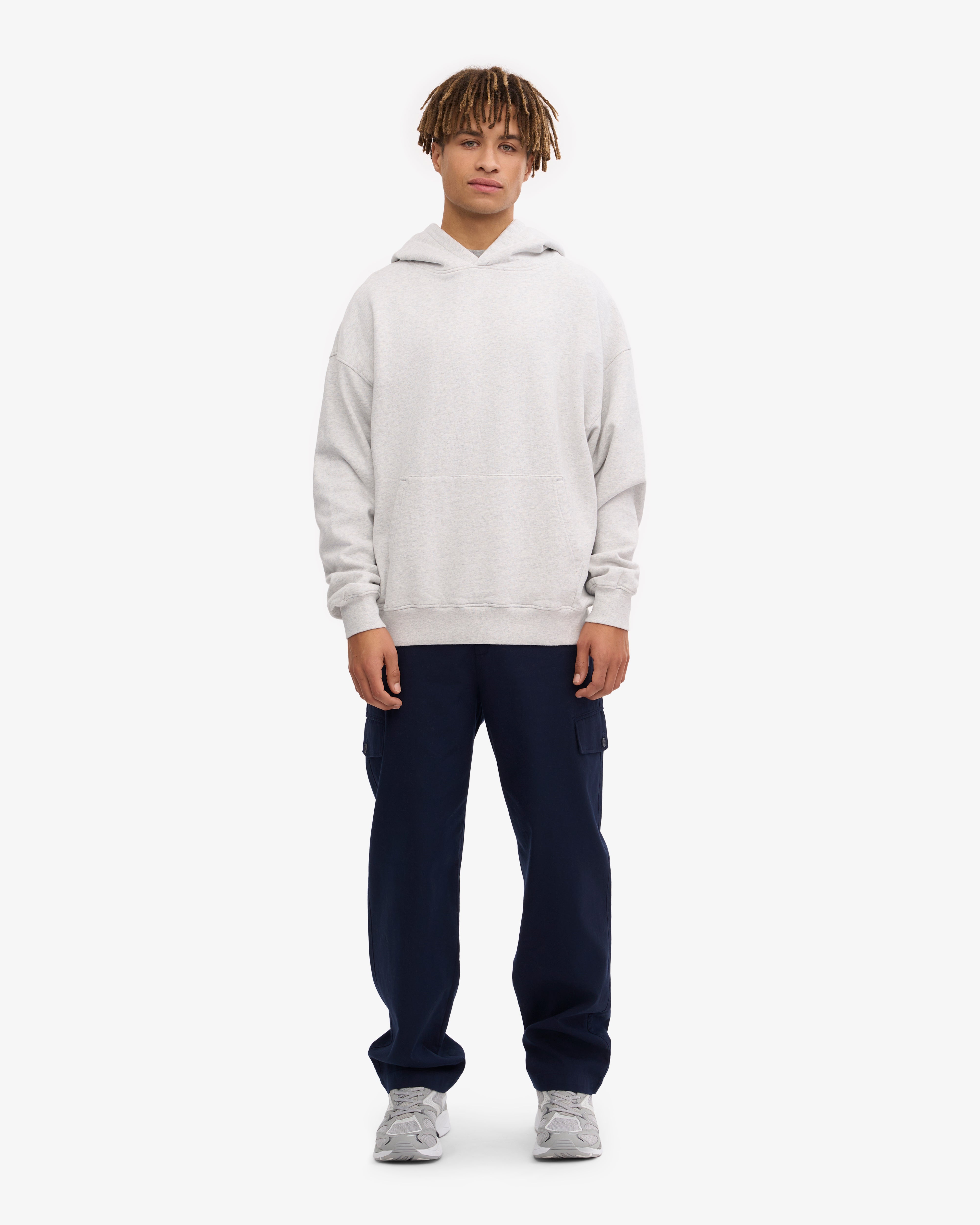 Organic Oversized Hoodie - Cozy Snow Melange Pullover for Men & Women | Perfect for Winter, Casual Wear & Outdoor Activities