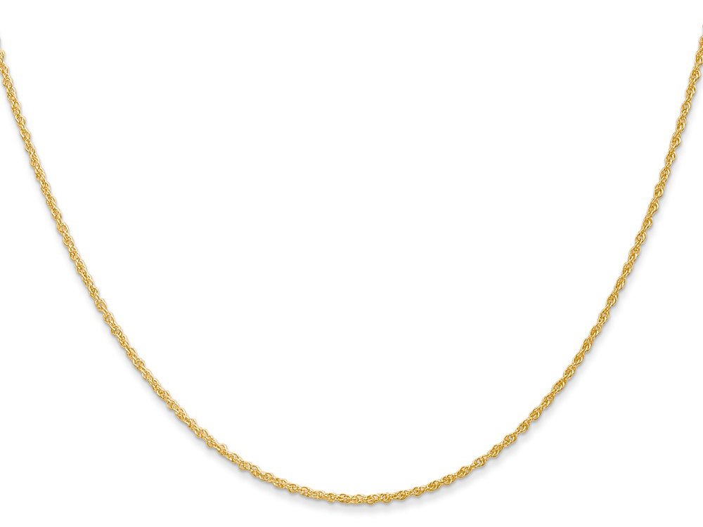 FJC Finejewelers 14k Gold 1.1mm Baby Rope Chain Necklace for Women - Dainty & Delicate Jewelry Gift for Birthday, Anniversary & Everyday Wear
