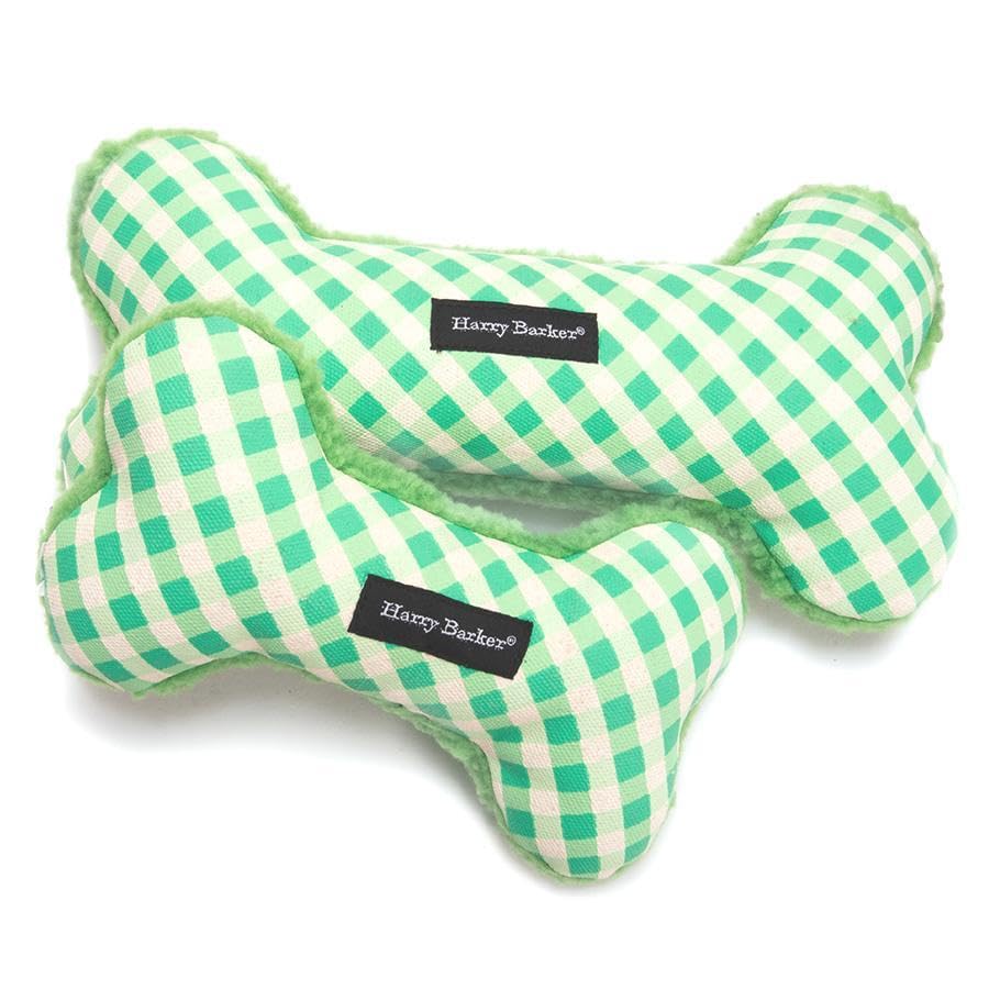 Gingham Bone Green