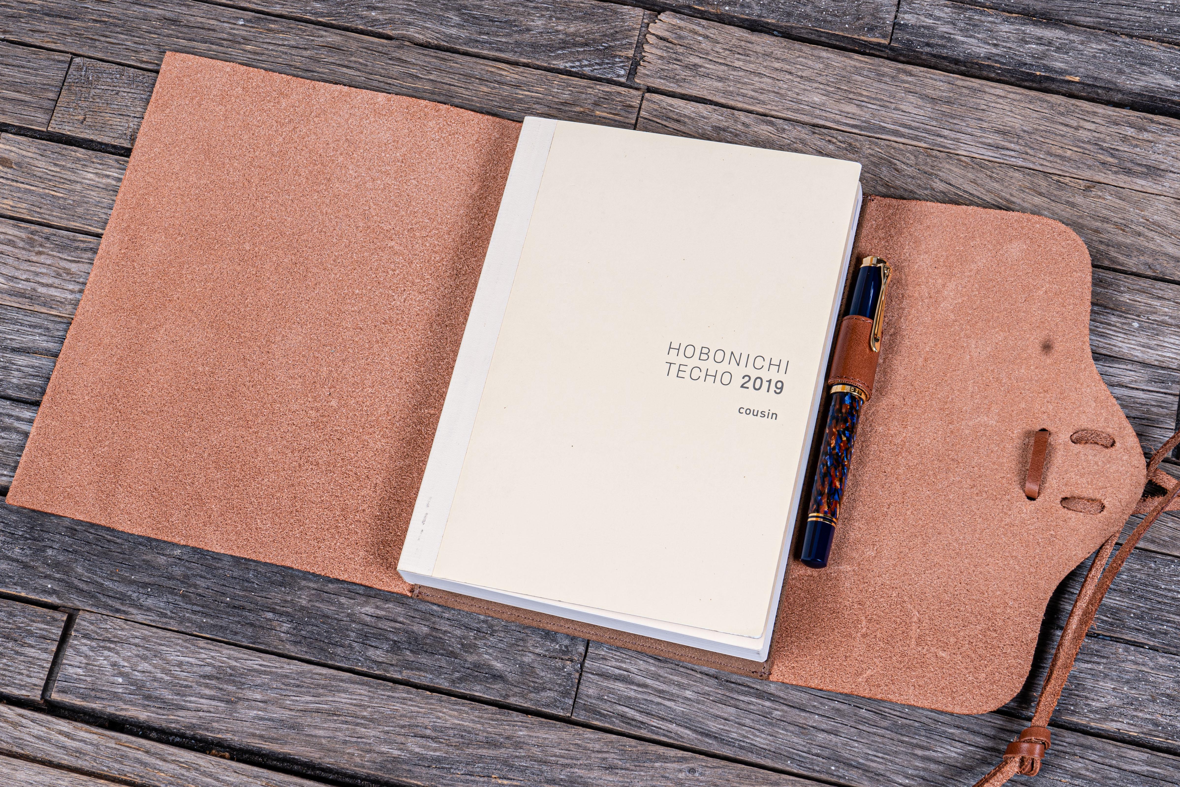 Refillable Leather Wrap Journal & Planner Cover - Brown | Premium Vegan Leather Notebook Cover for Writing, Planning & Organizing | Perfect for Office, School & Travel Use