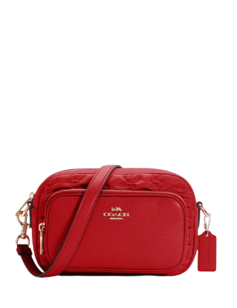 Coach Court Crossbody Bag with Ruching Detail - Stylish Leather Shoulder Purse for Women, Perfect for Work, Date Night & Daily Essentials