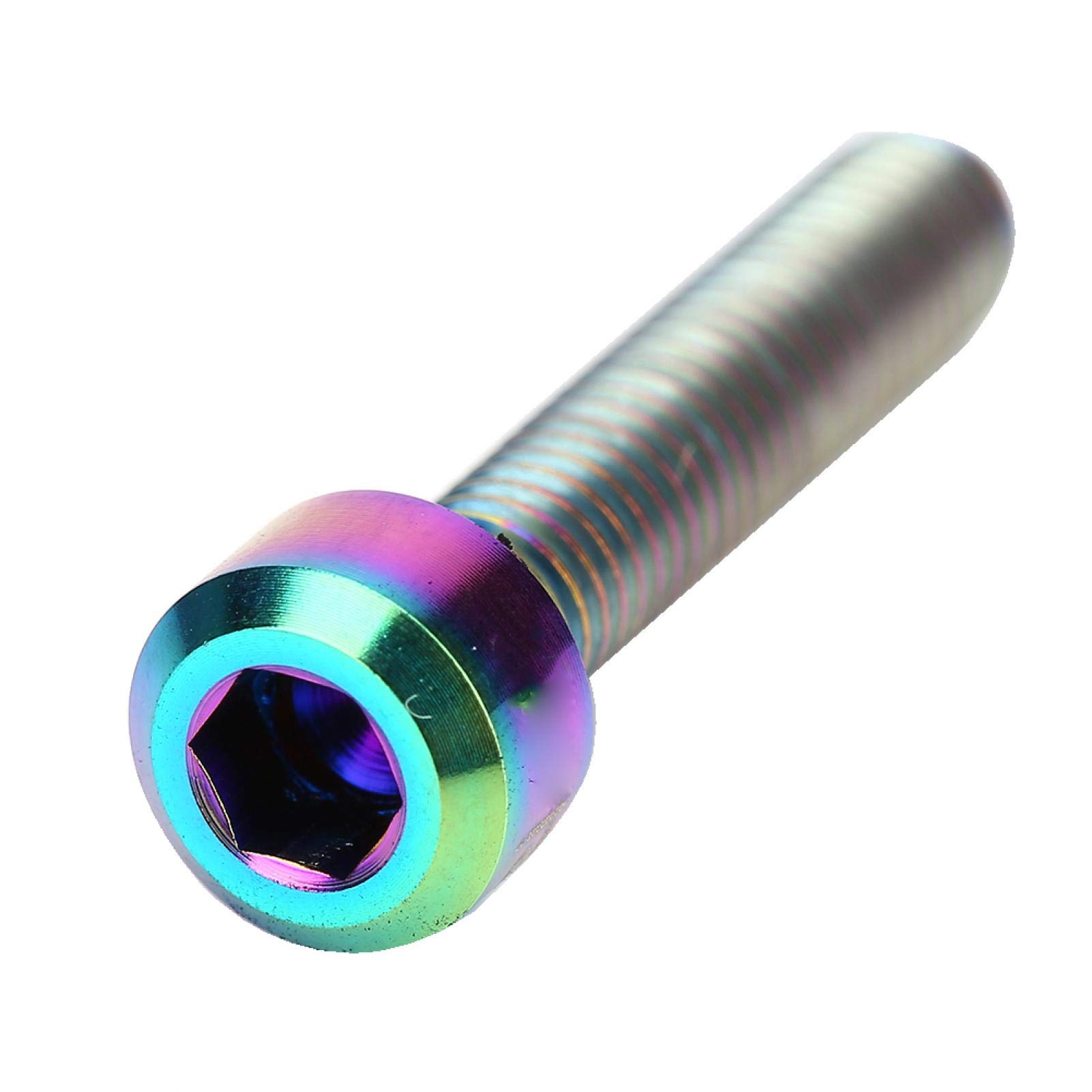 EVTSCAN M5x25mm钛合金自行车刹车螺丝套装 - 3色可选，2件/套，适用于山地车刹车手柄固定螺栓，提升骑行安全与美观