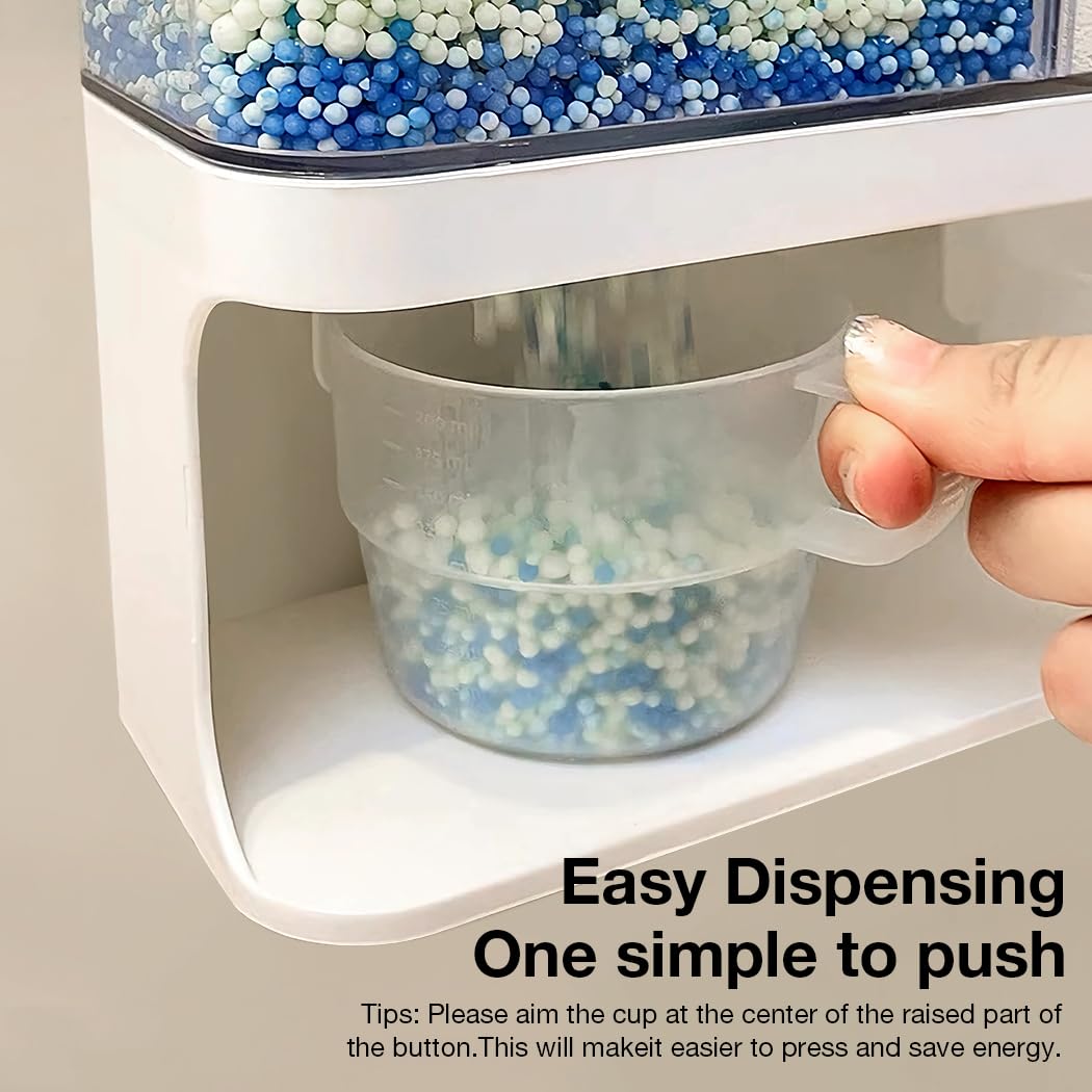 Eco-Friendly Laundry Beads Dispenser - BPA Free Detergent & Powder Organizer | Easy Access Scented Beads for Fresh Laundry | Perfect for Laundry Room, Closet & Travel Organization