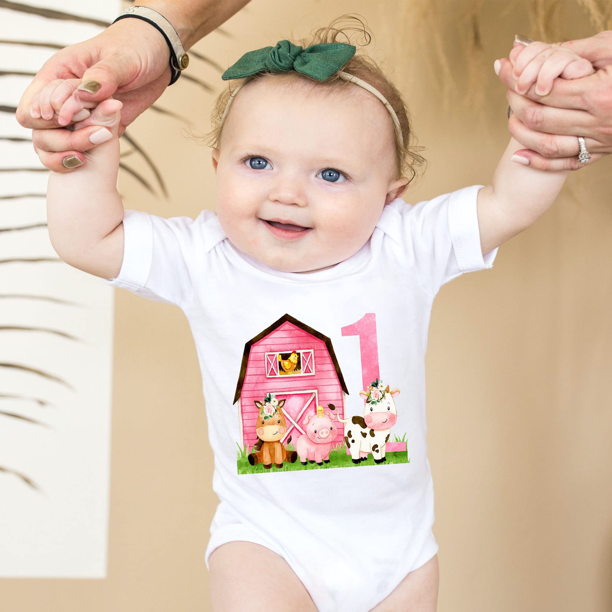 Farm Animal Birthday Outfit - Barnyard Themed 1st Birthday Shirt for Toddlers (2T) | Perfect for Farm-Themed Parties & Photo Shoots